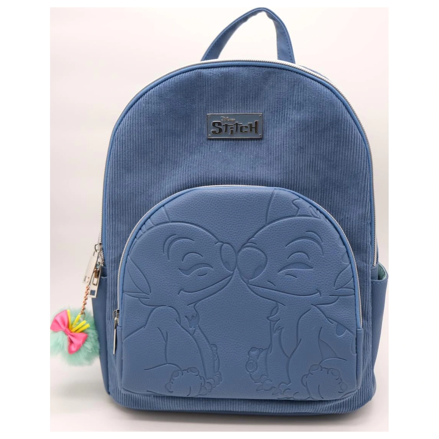 Stitch & Angel Módne duo modrý batoh z menčestru produktová fotografia