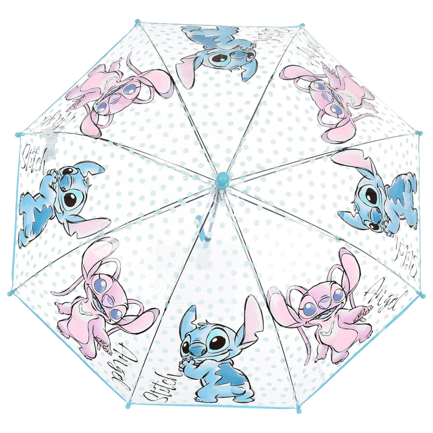 Stitch Angel detský priehľadný dáždnik 72 cm produktová fotografia