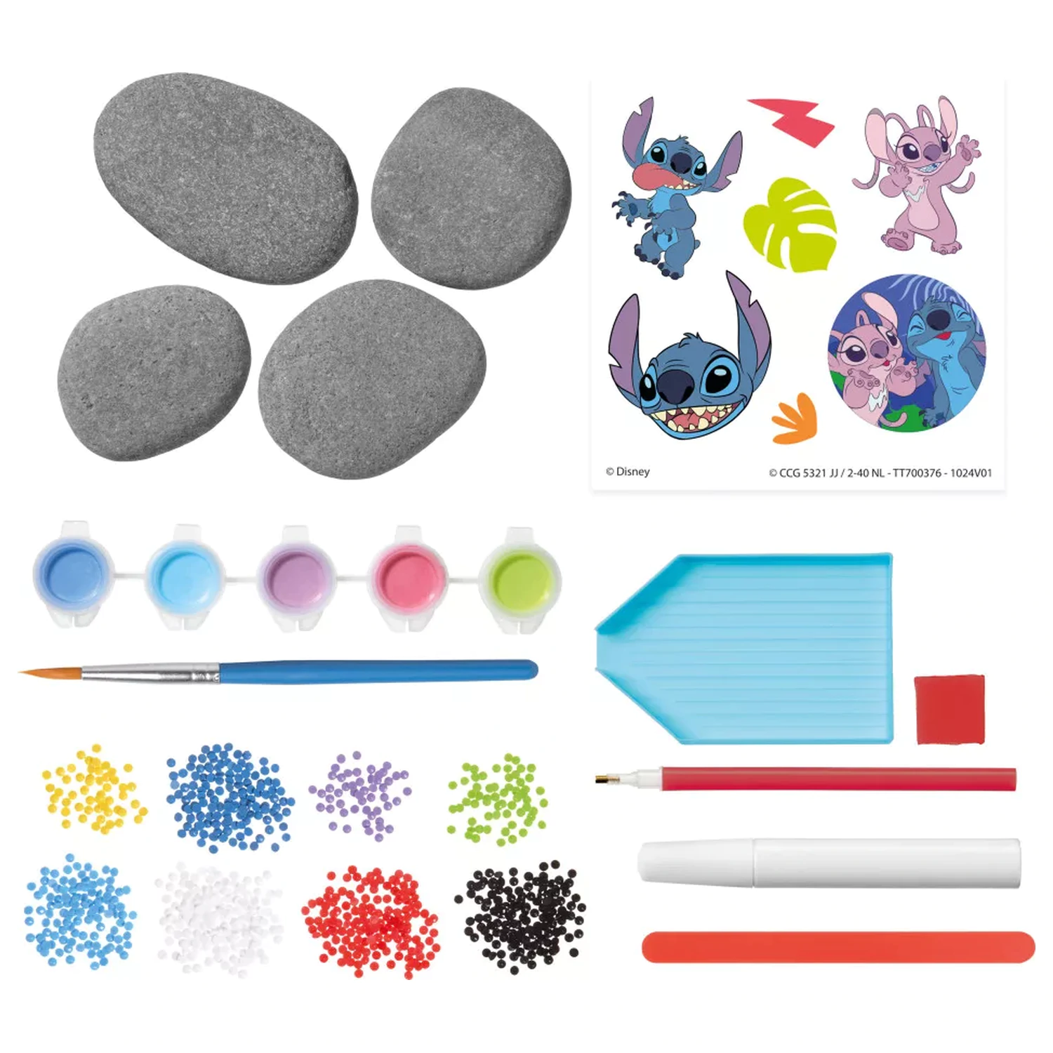 Stitch Angel Pebble Decorating Kit so samolepkou produktová fotografia
