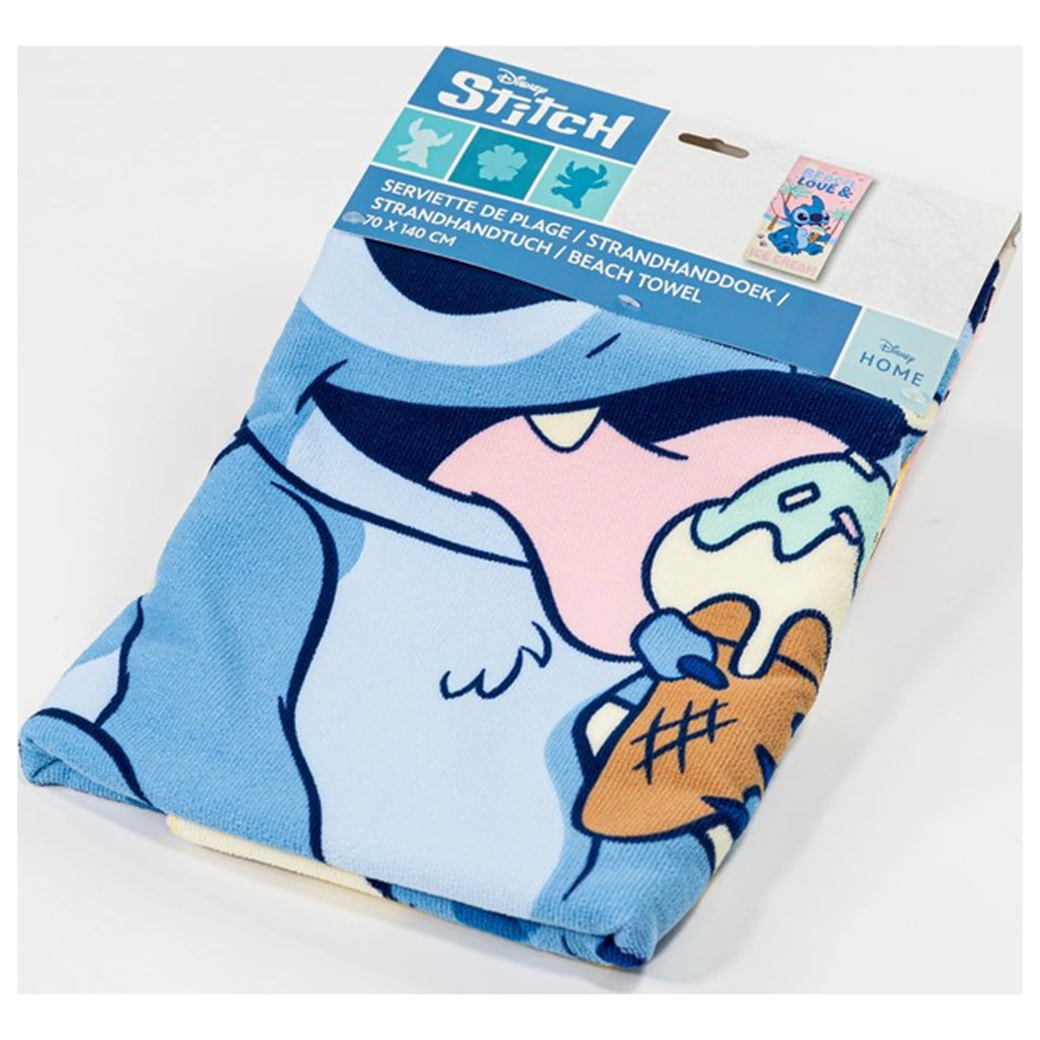 Lilo and Stitch plážový uterák Ice Cream 70x140cm produktová fotografia