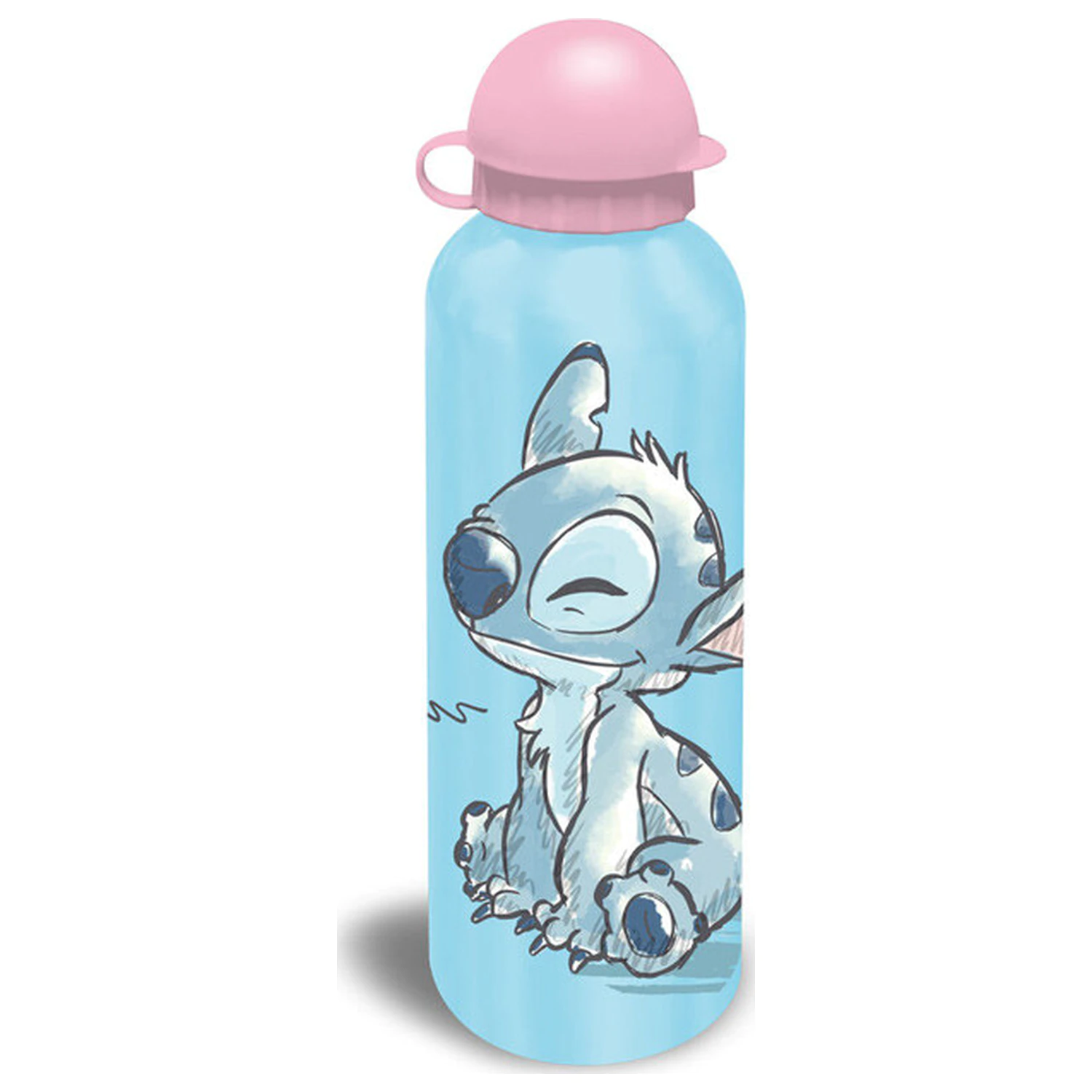 Stitch Cheeky Hliníková fľaša na vodu s pitným viečkom 500 ml produktová fotografia