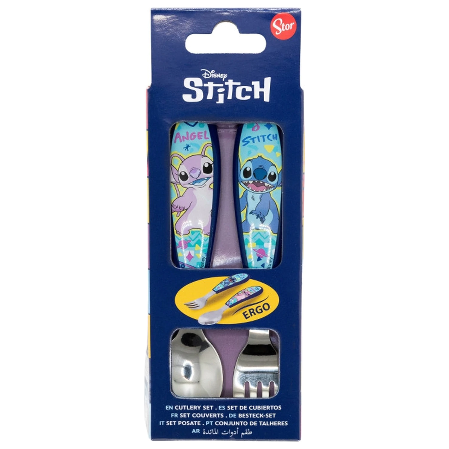 Stitch Drawing Kovová Ergo súprava príborov - 2 kusy produktová fotografia