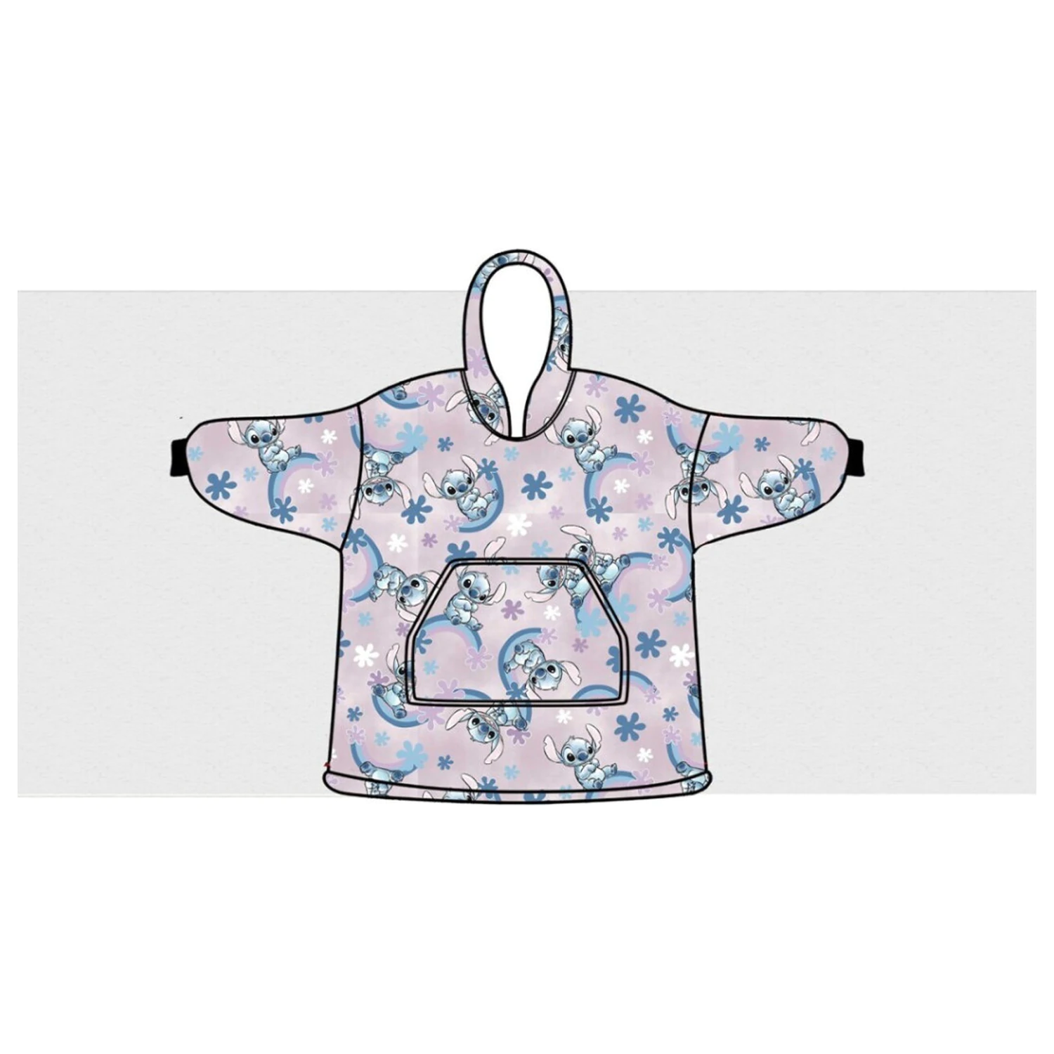 Stitch Dreamy Plyšová fleecová nositeľná deka Poncho pre vek 7-14 produktová fotografia