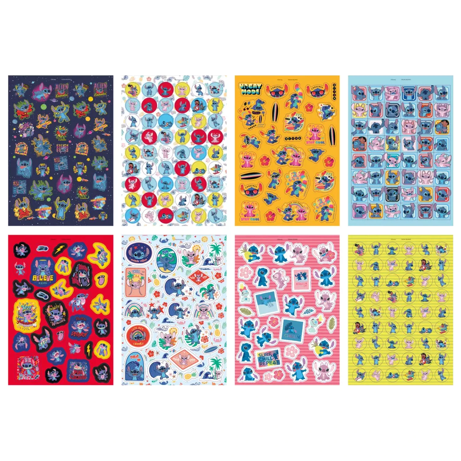 Stitch Extrovert balenie nálepiek, 8 listov produktová fotografia