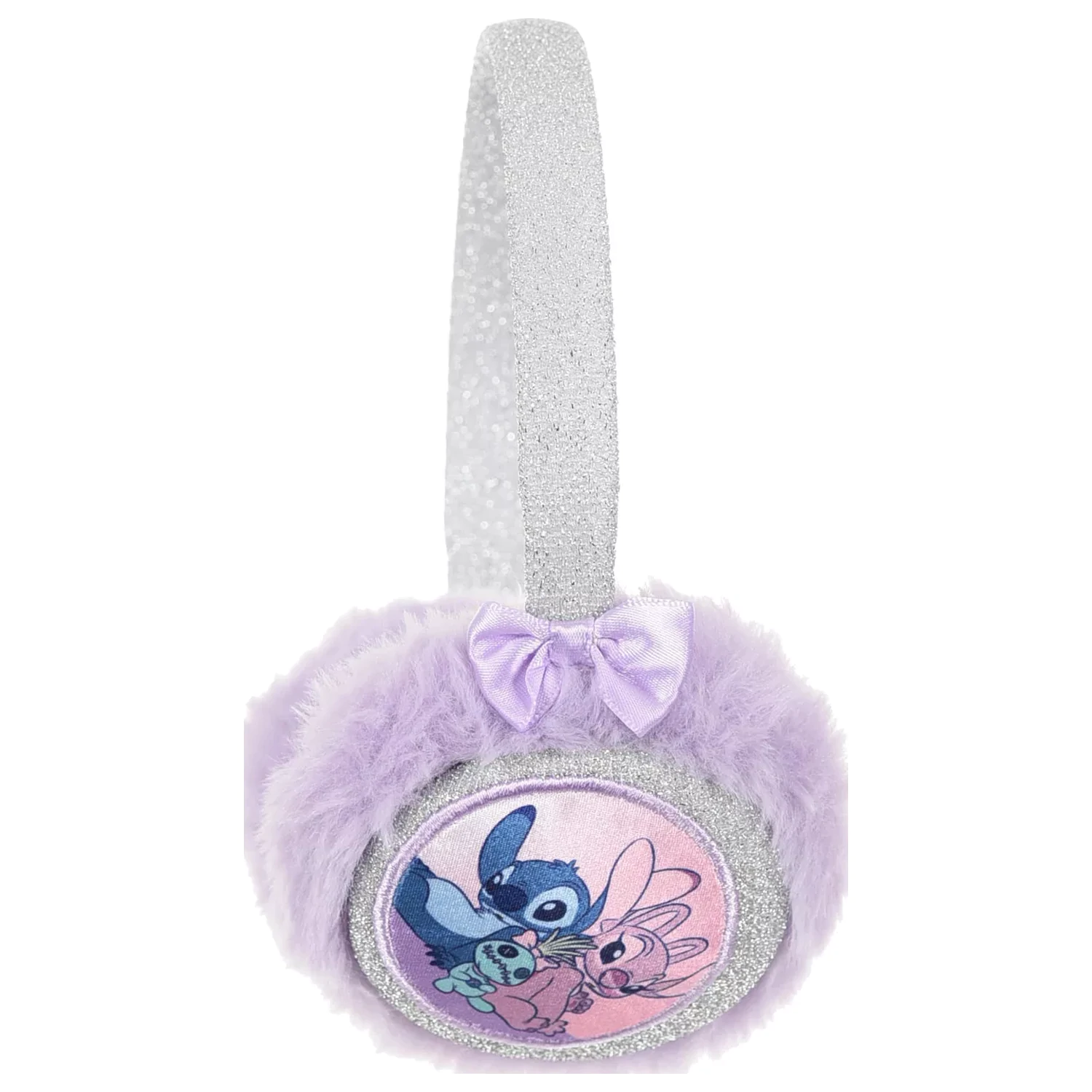 Stitch Friends Purple fialové plyšové chrániče sluchu, ohrievače uší produktová fotografia