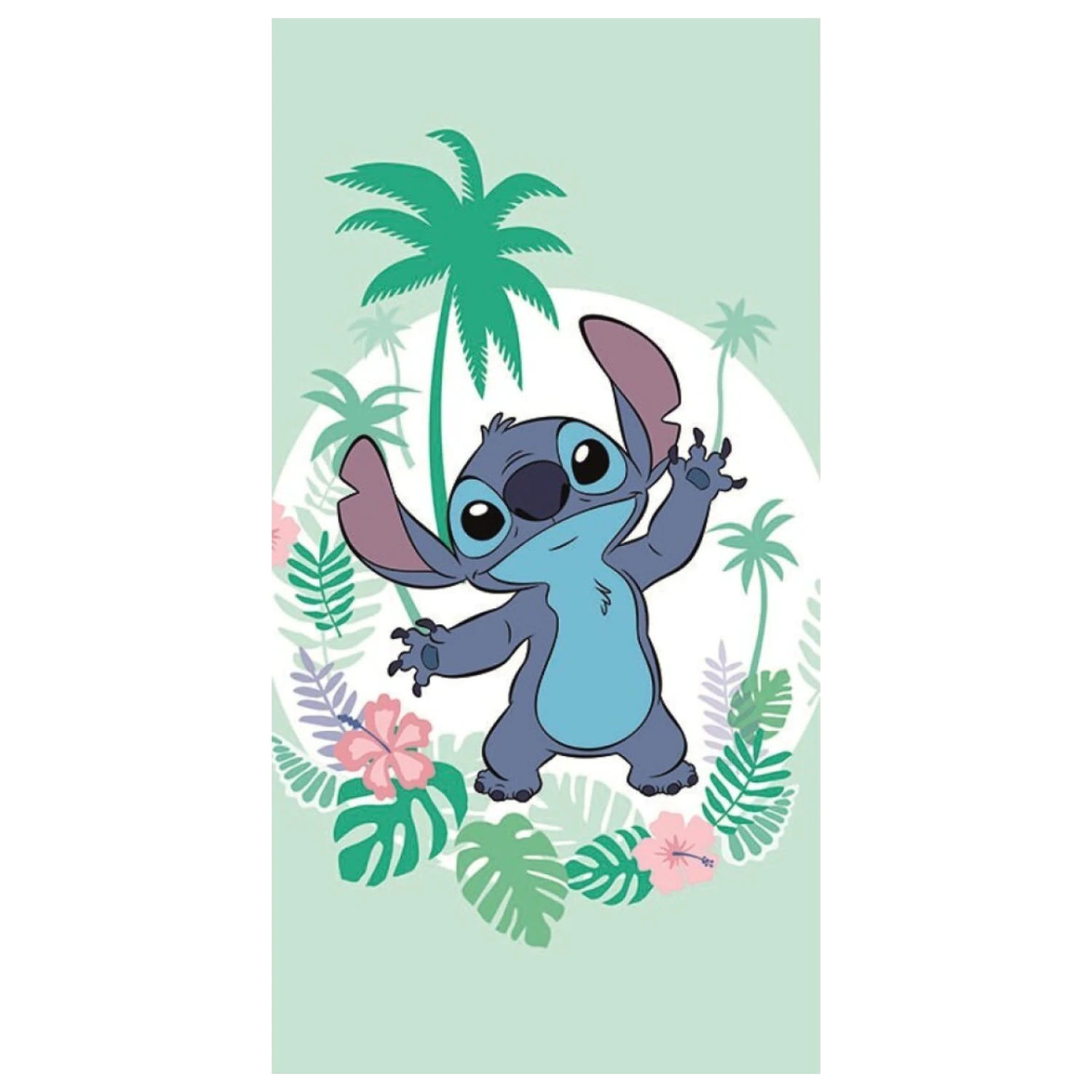 Stitch zelený uterák produktová fotografia