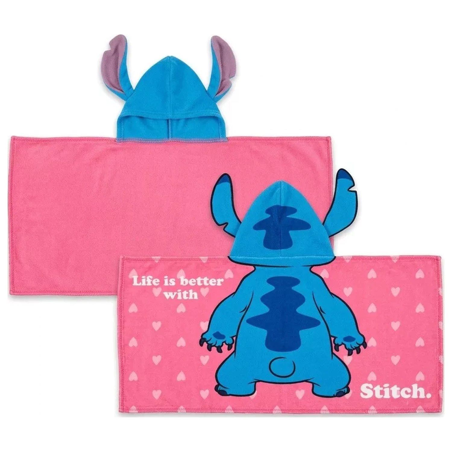 Stitch Heart deka s kapucňou 80x120 cm produktová fotografia