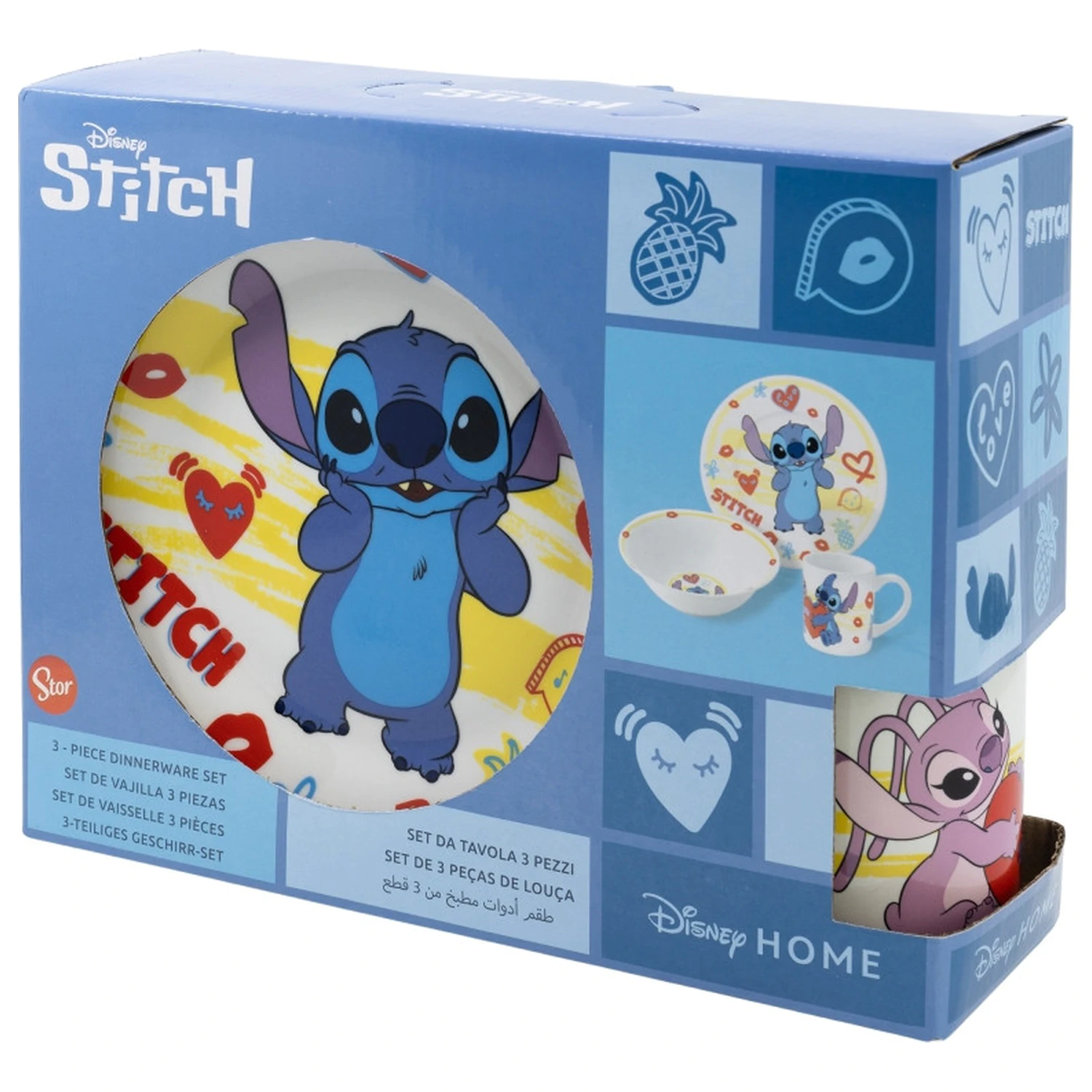 Stitch Heart porcelánová súprava riadu produktová fotografia