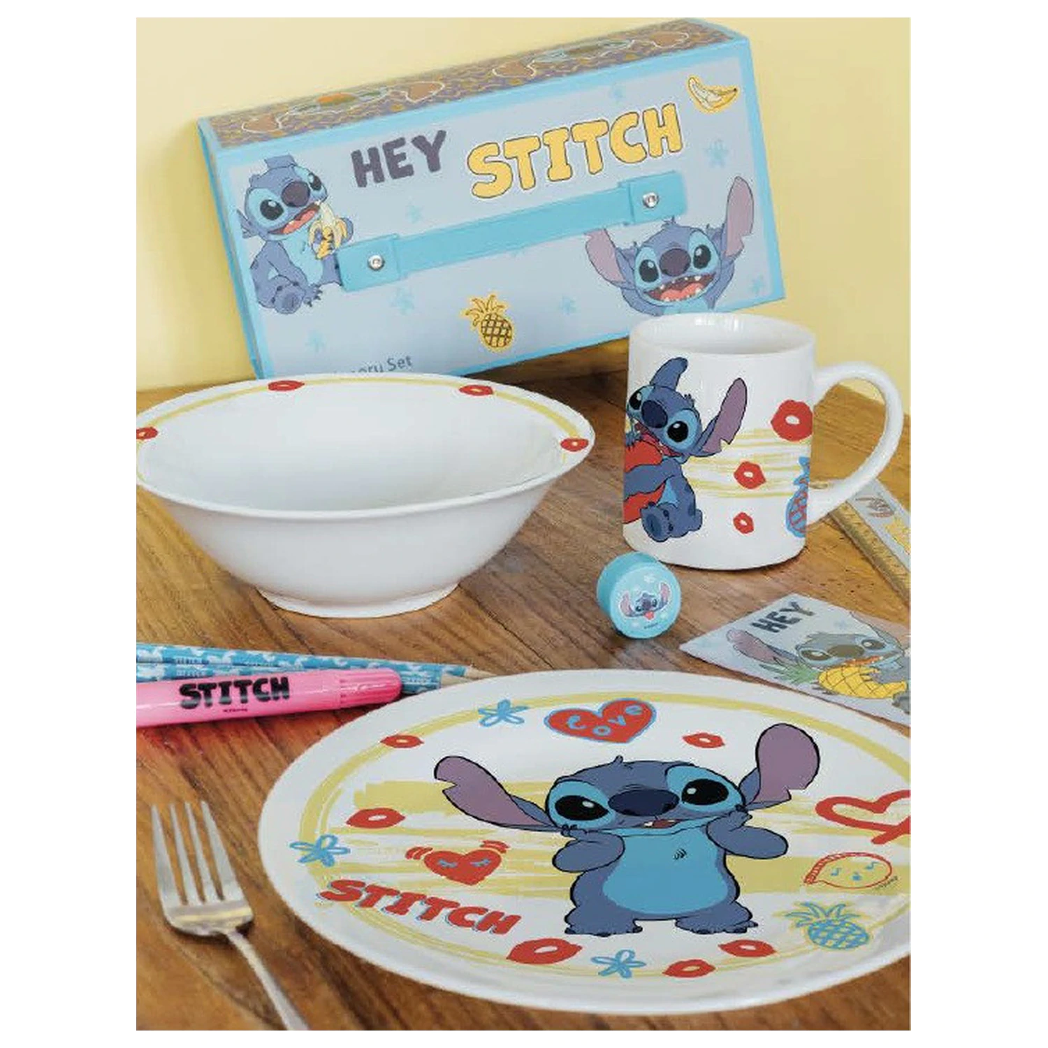 Stitch Heart porcelánová súprava riadu produktová fotografia