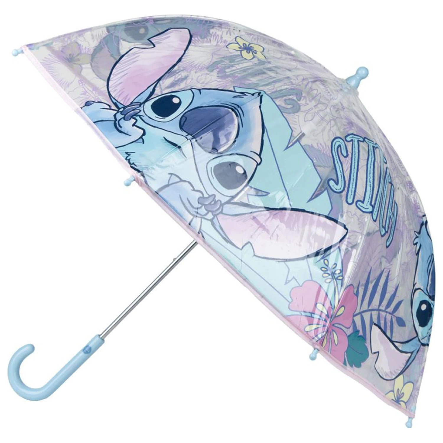 Stitch Hibiscus Detský transparentný dáždnik Ø71 cm produktová fotografia