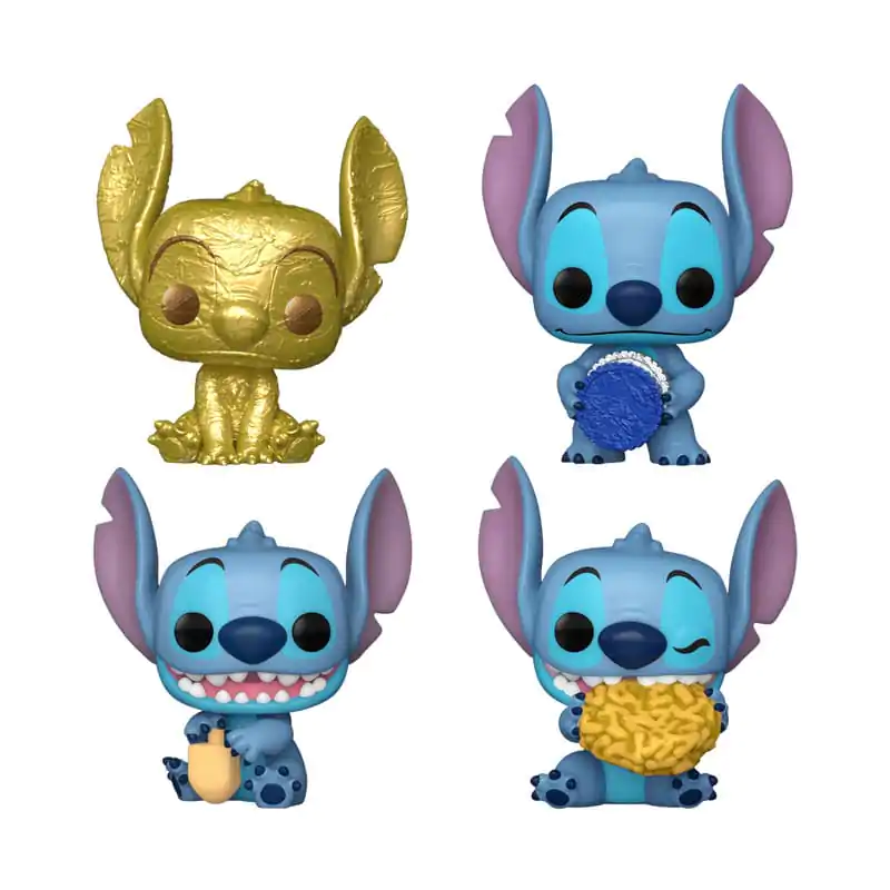 Stitch Holiday 2024 Pocket Funko POP! Vinyl Balenie 4 držiakov na kľúče Dreidel Box 4 cm termékfotó