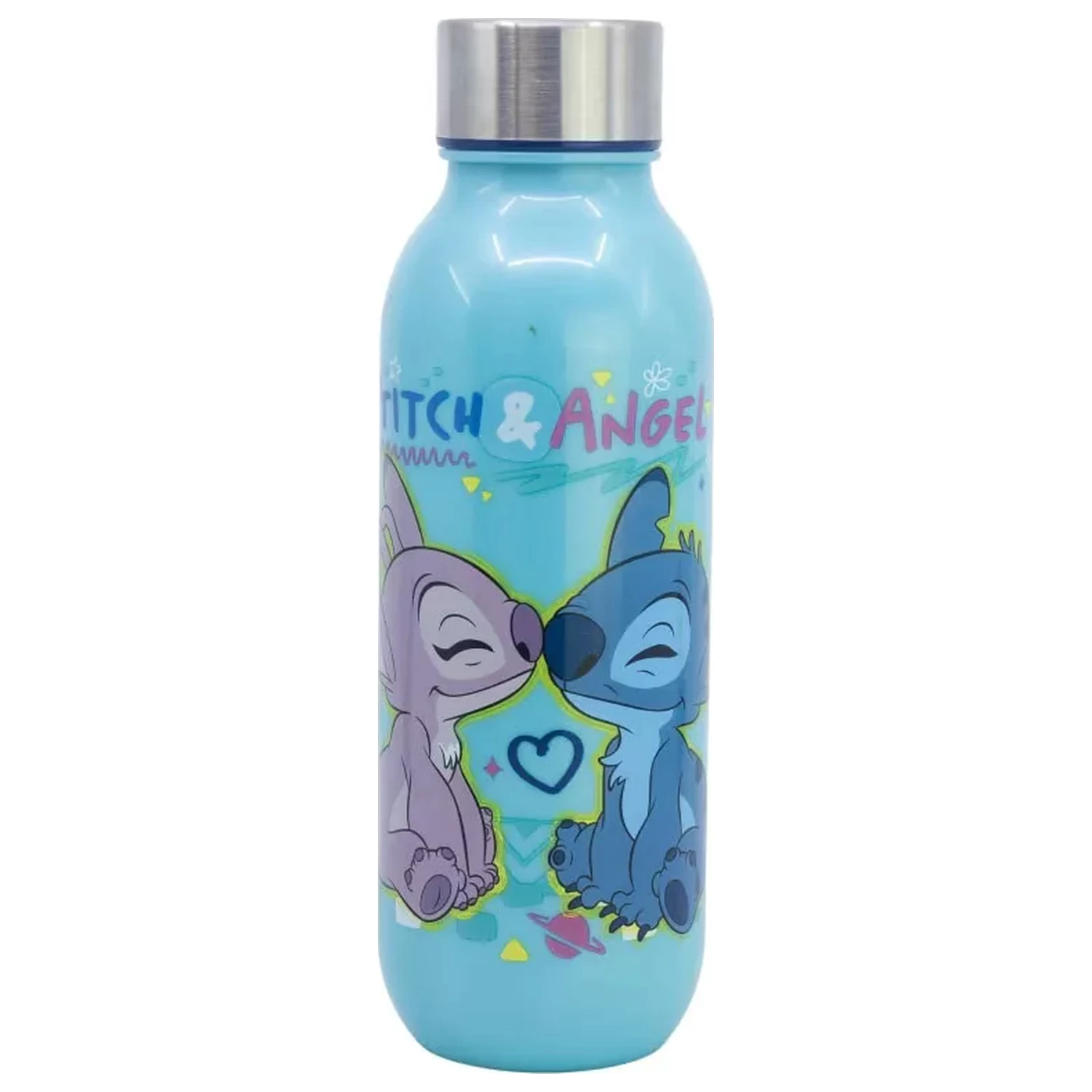 Stitch Love plastová fľaša na vodu so skrutkovacím uzáverom 640 ml produktová fotografia