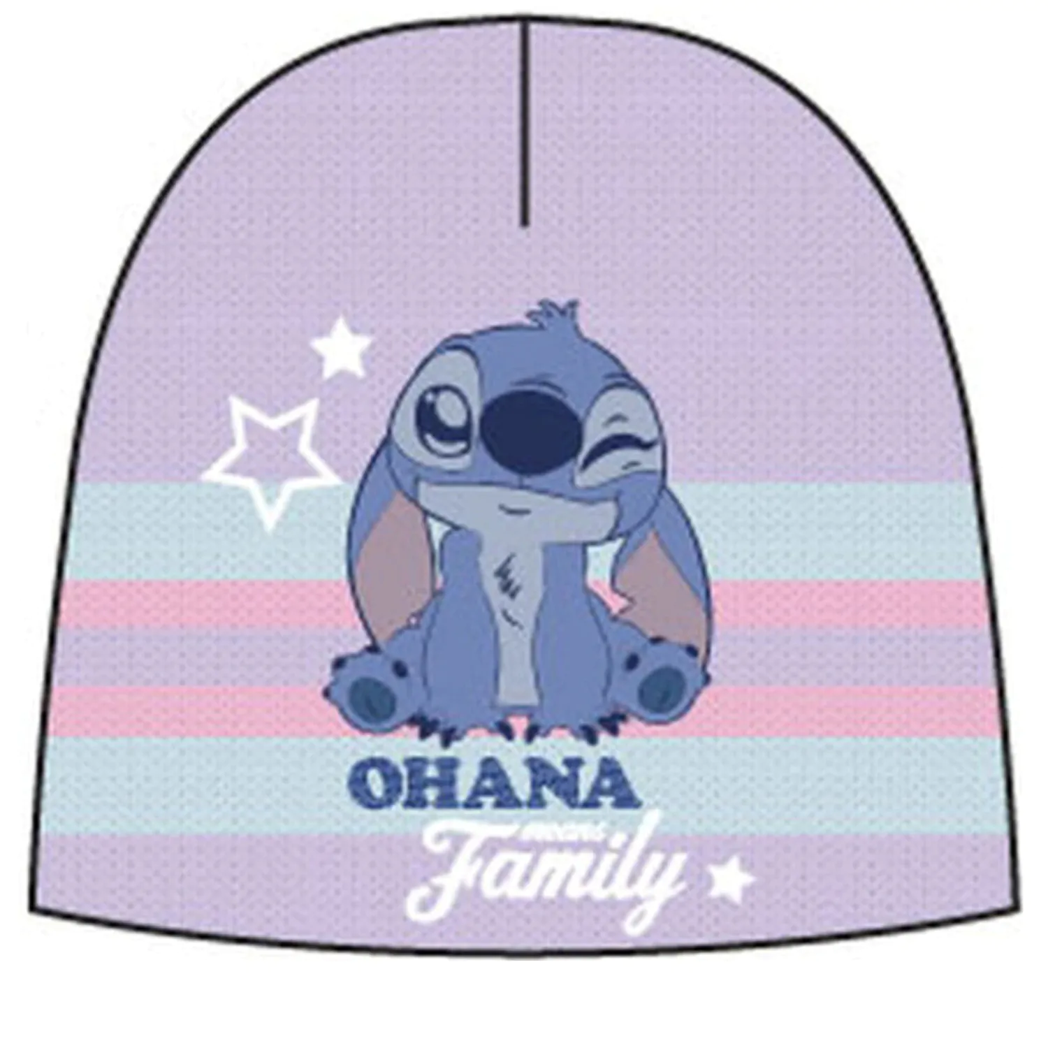 Stitch Ohana fialová detská čiapka 50 cm produktová fotografia