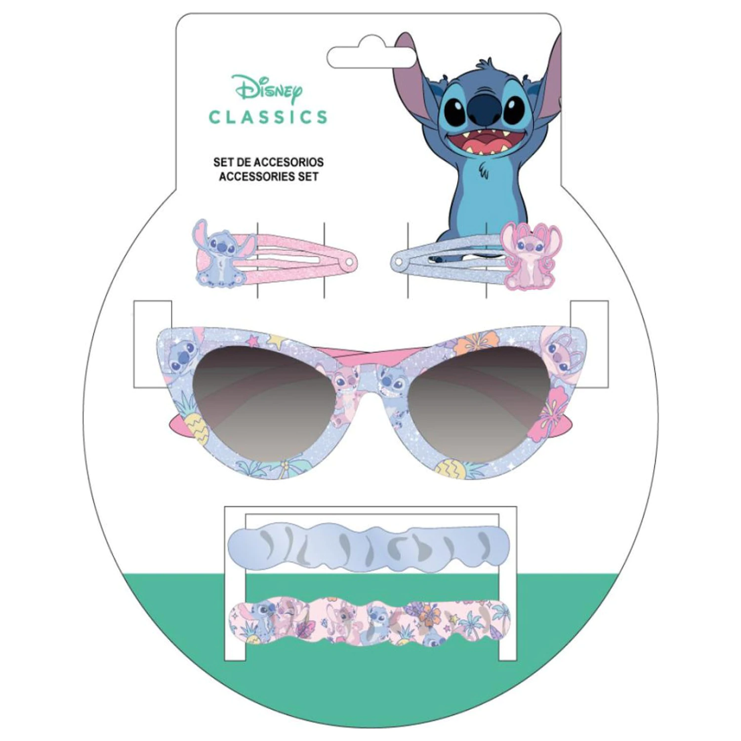 Stitch Paradise Slnečné okuliare a súprava vlasových doplnkov produktová fotografia