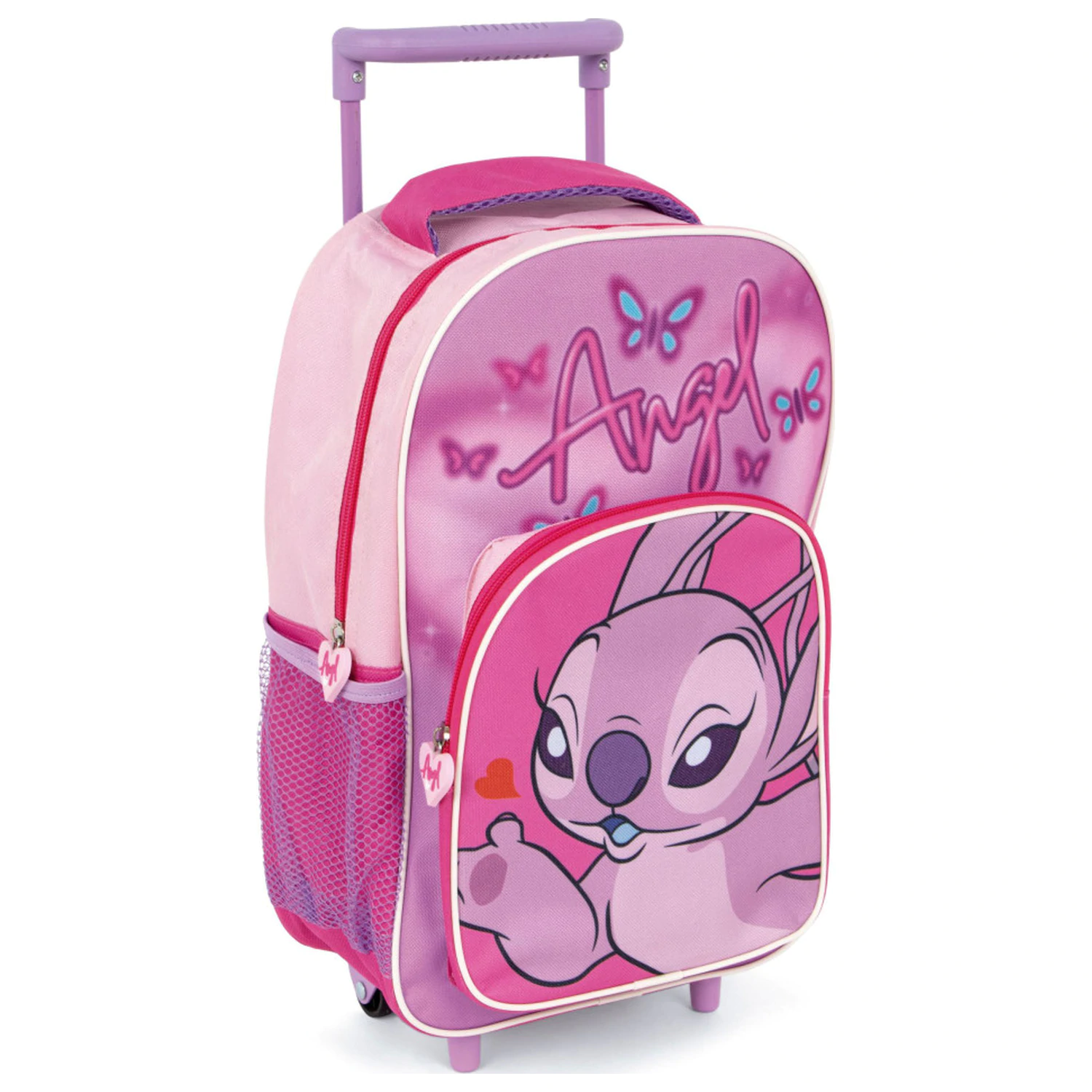 Stitch Pink Angel Rolling predškolský batoh, taška 36 cm produktová fotografia