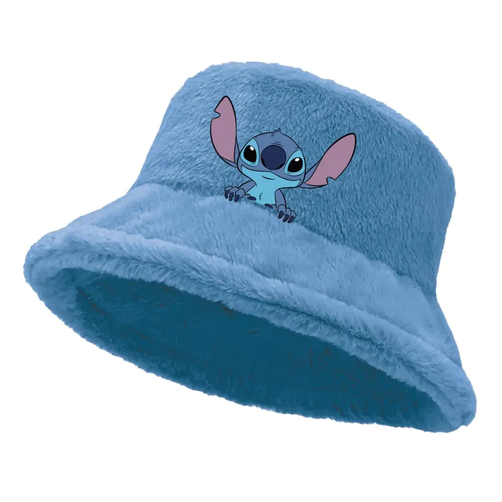 Stitch embrosed & plush bucket klobúk 54/56 cm produktová fotografia