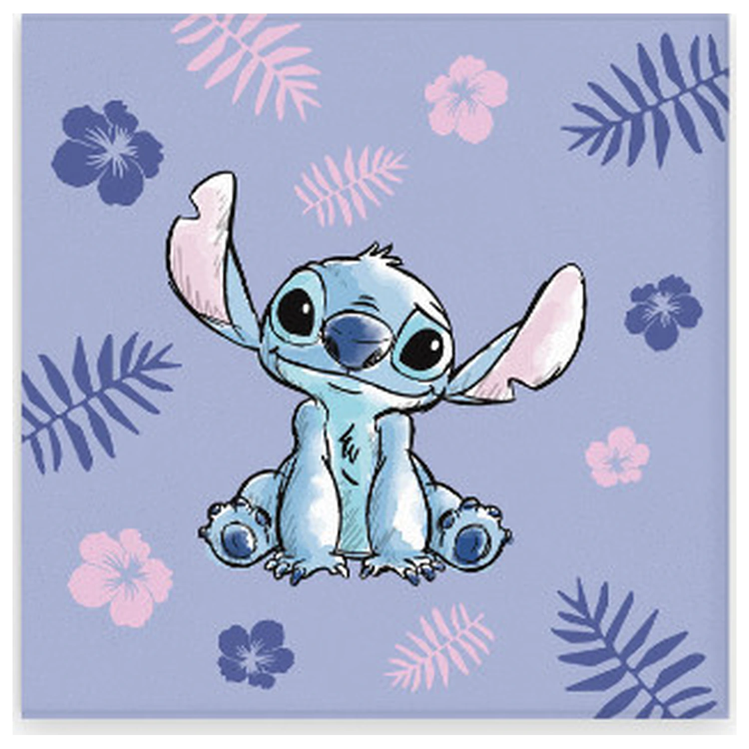 Stitch Fialový Uterák na ruky, Uterák na tvár, Uterák 30x30cm produktová fotografia