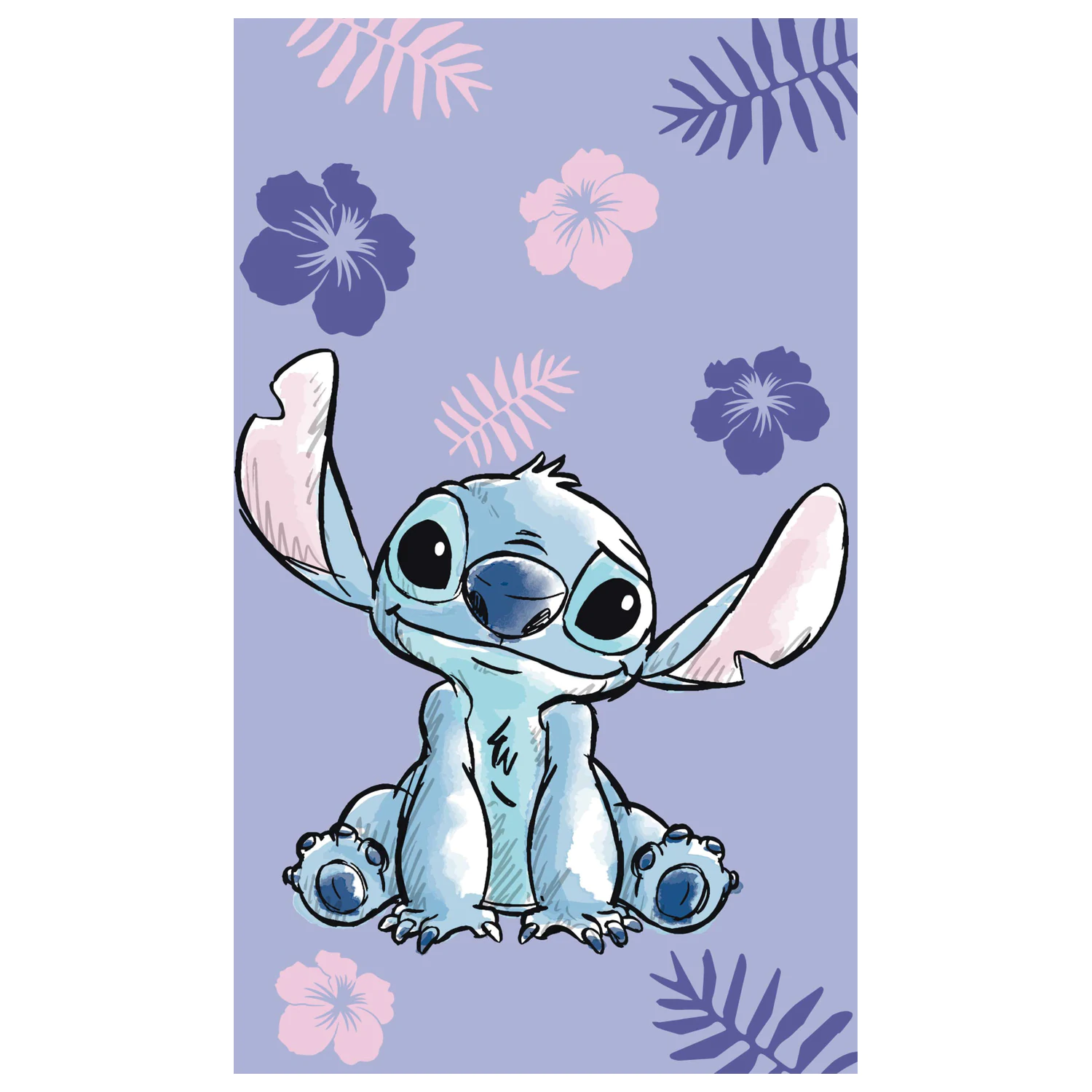 Stitch Purple uterák na ruky, uterák na tvár, uterák produktová fotografia