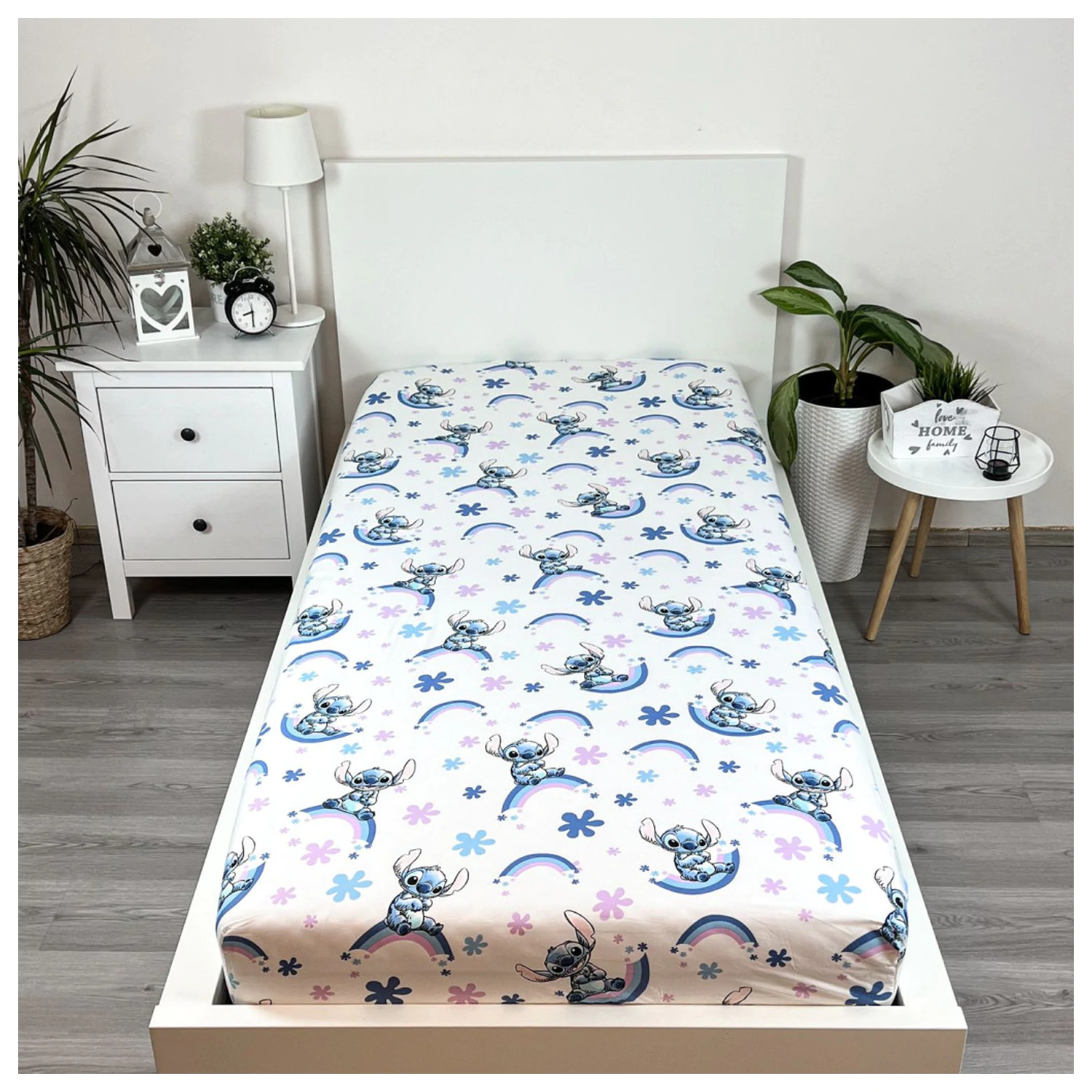 Stitch Rainbow plachta s gumou 90x200 cm produktová fotografia