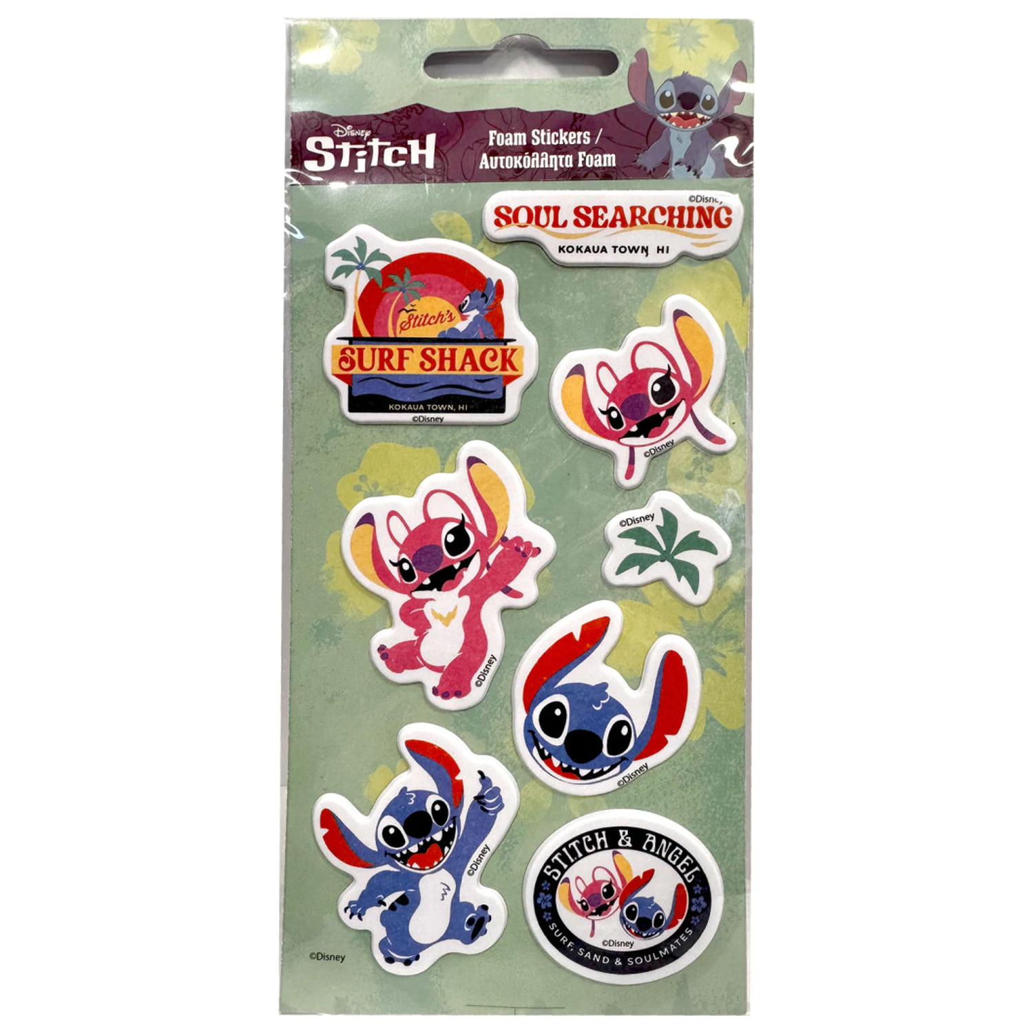 Sada nálepiek s vypuklými hubami Stitch Surf Shack produktová fotografia