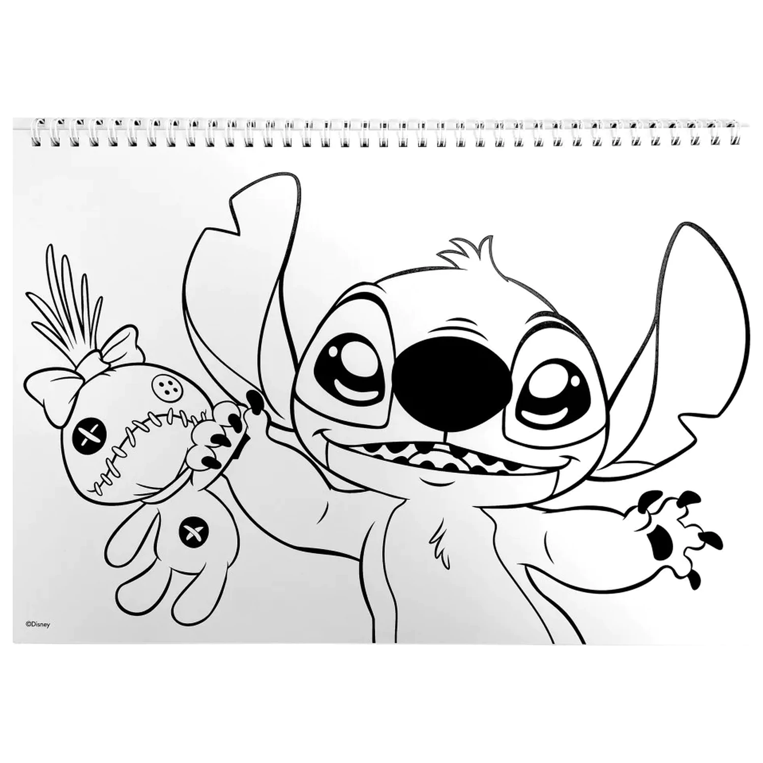 Stitch Universe A4 špirálový skicár 40 listov s nálepkami produktová fotografia