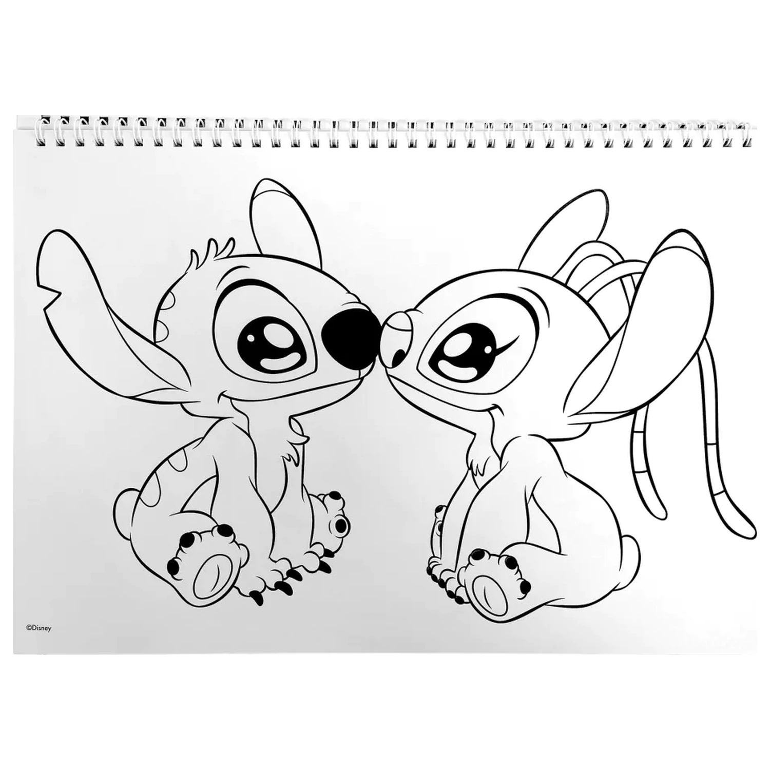 Stitch Universe A4 špirálový skicár 40 listov s nálepkami produktová fotografia