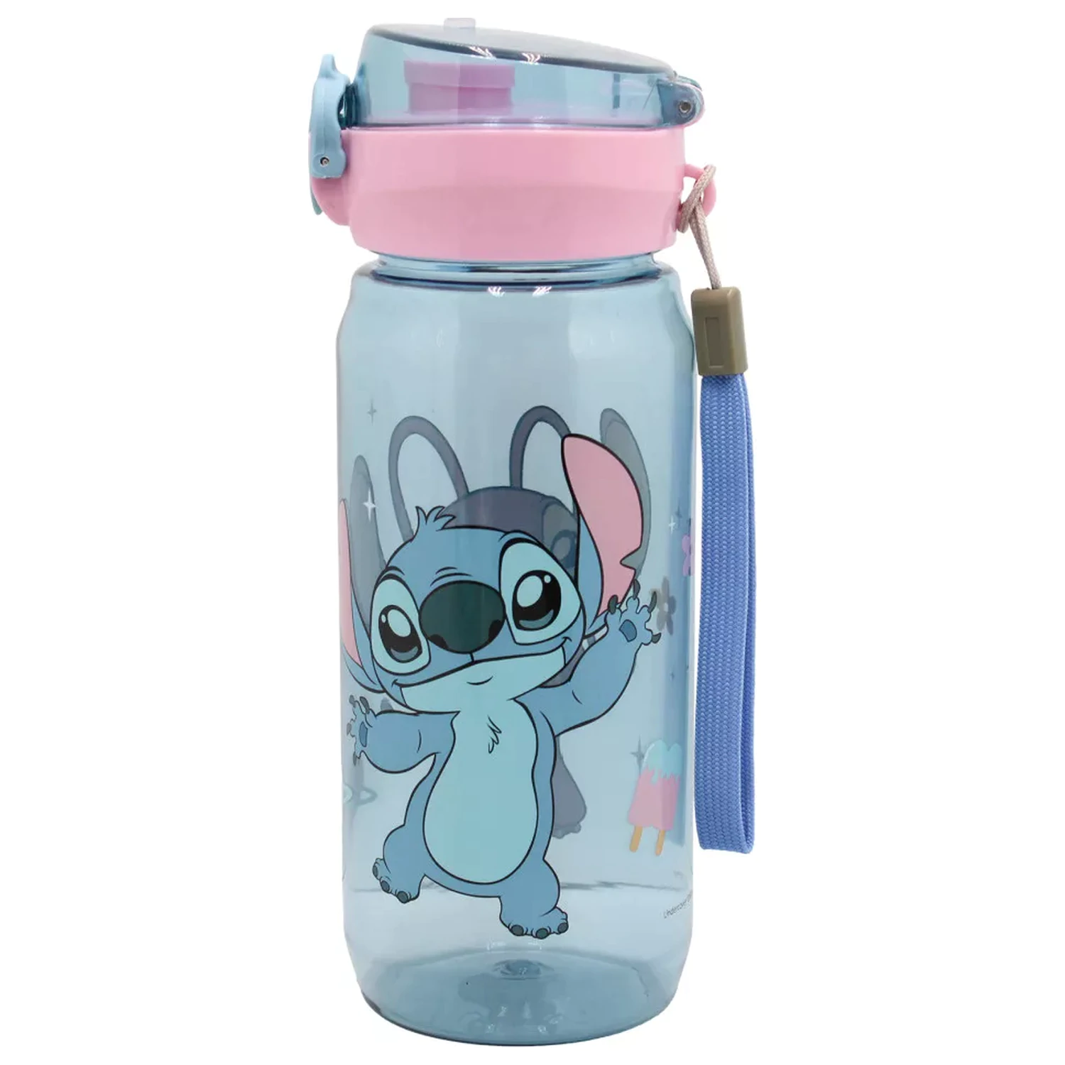 Stitch Universe plastová fľaša na vodu s vešiakom 600 ml produktová fotografia