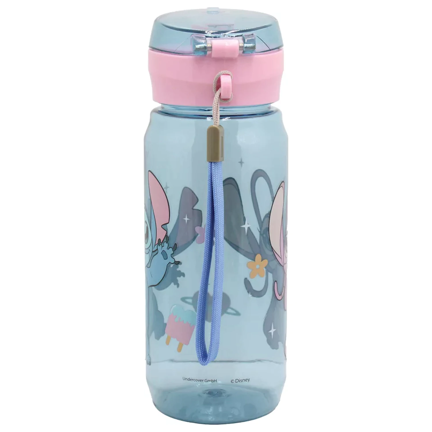 Stitch Universe plastová fľaša na vodu s vešiakom 600 ml produktová fotografia