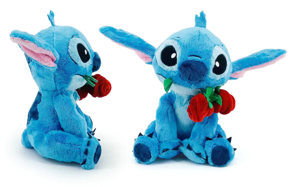 Stitch s ružou plyšová hračka 25 cm produktová fotografia