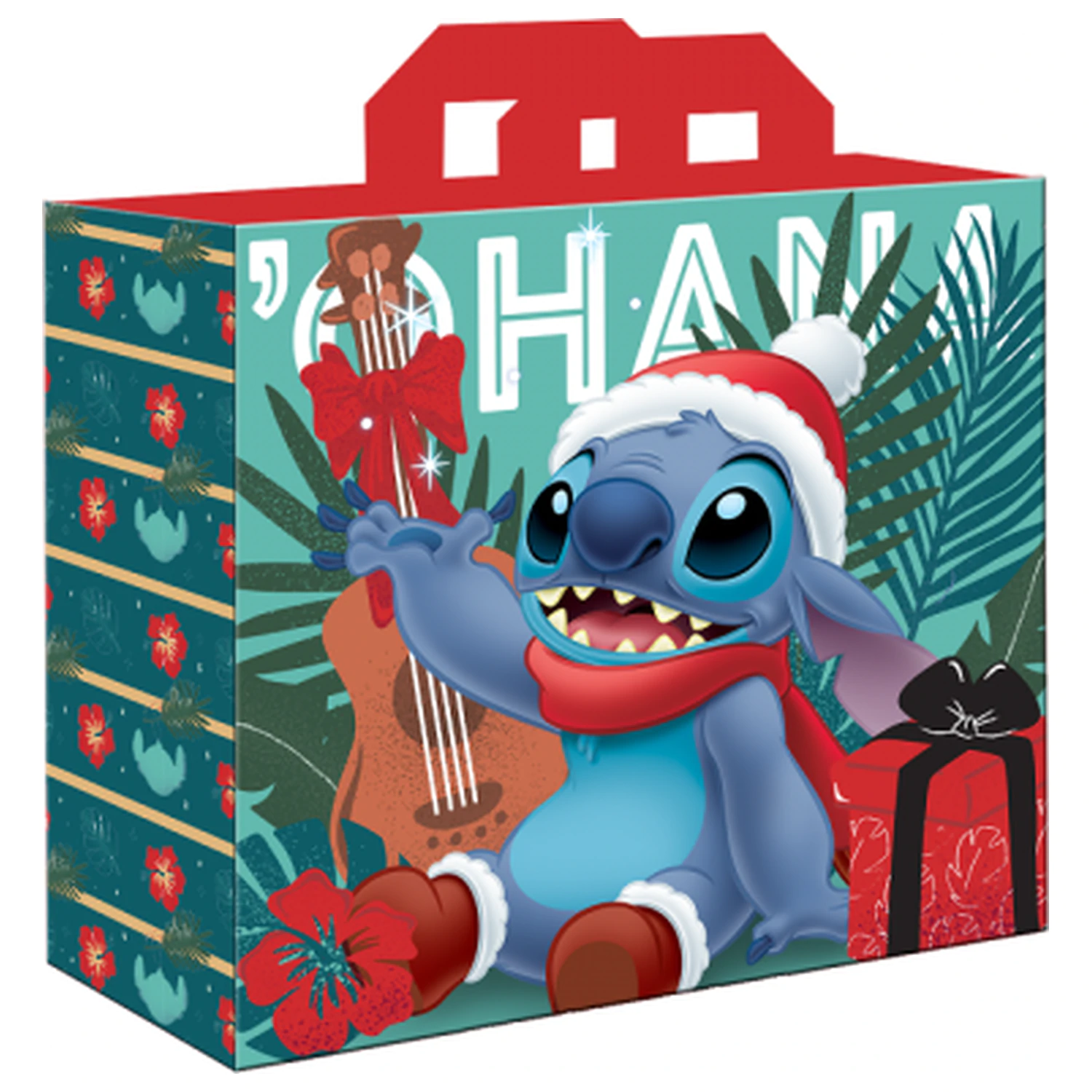 Stitch Xmas Ohana nákupná taška produktová fotografia