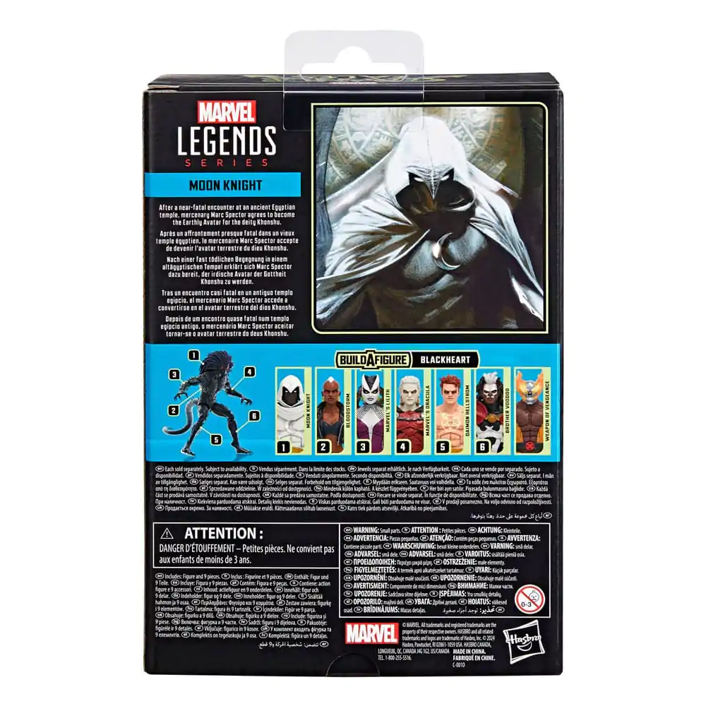 Strange Tales Marvel Legends akčná figúrka Moon Knight (BAF: Blackheart) 15 cm produktová fotografia