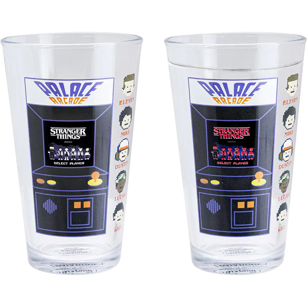 Stranger Things Palace Arcade Machine sklenený pohár 450 ml termékfotó