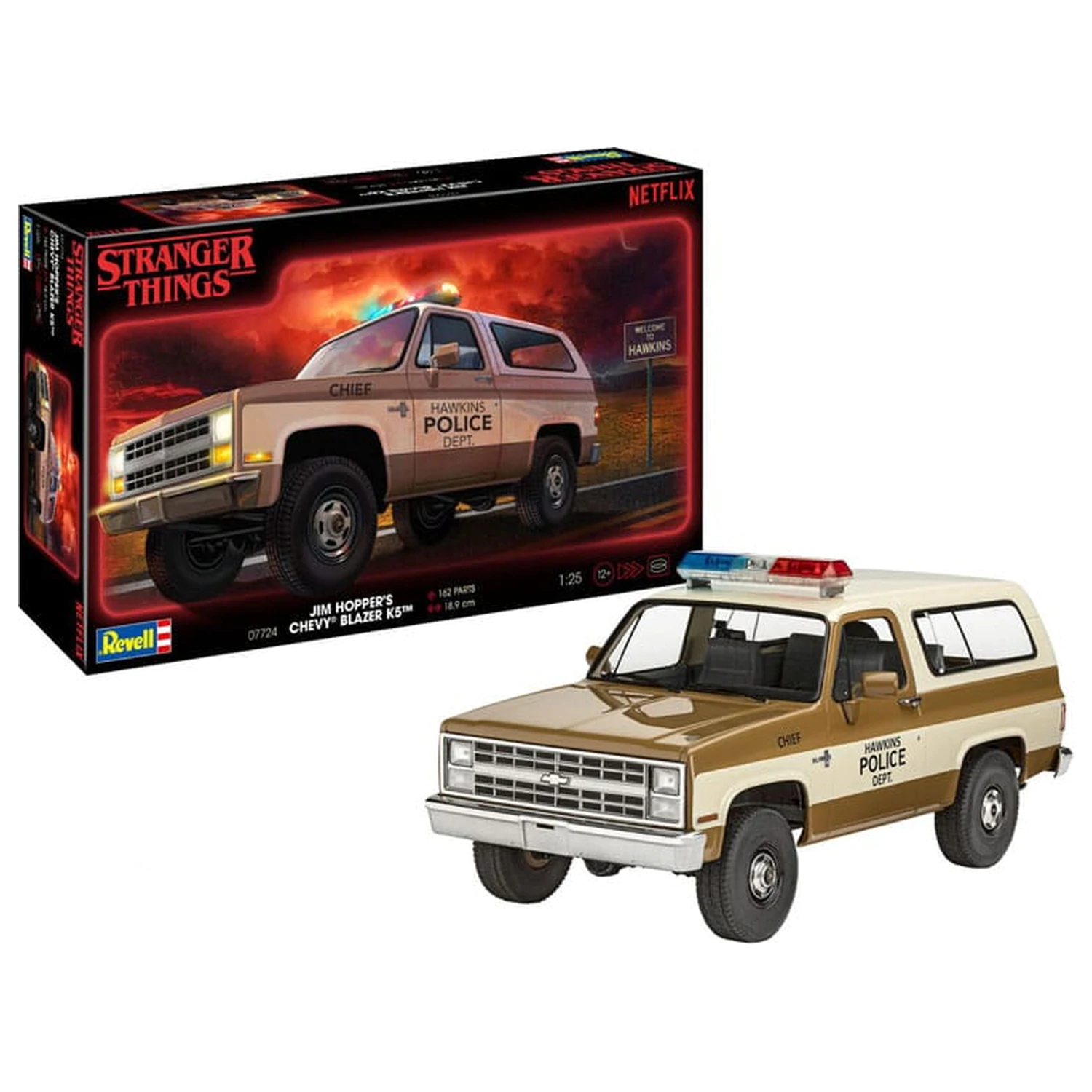 Stranger Things Model Kit 1/25 1985 Chevrolet K5 Blazer 19 cm produktová fotografia