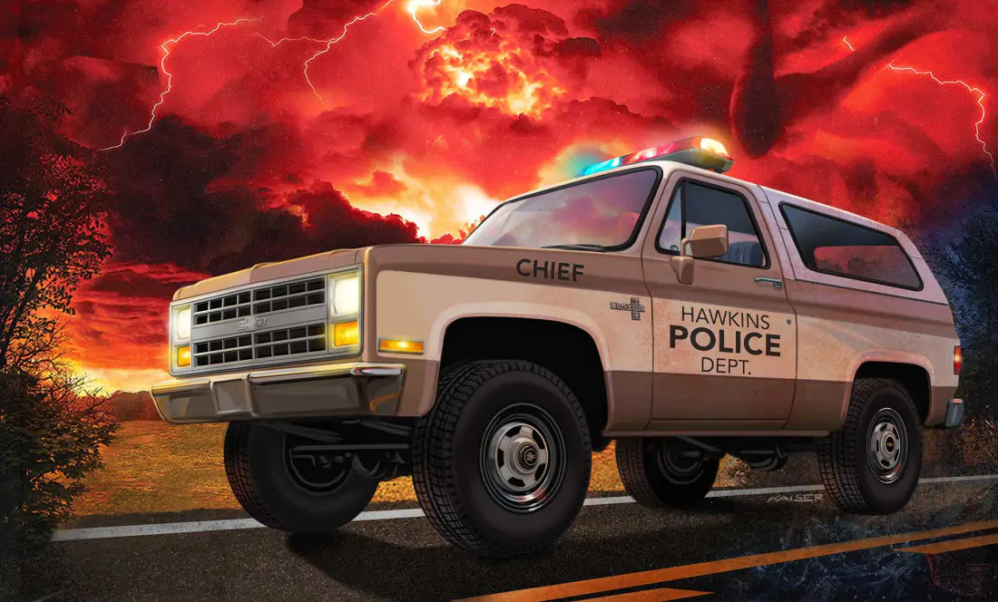Stavebnica Stranger Things Model Kit Set 1/25 1985 Chevrolet K5 Blazer 19 cm produktová fotografia