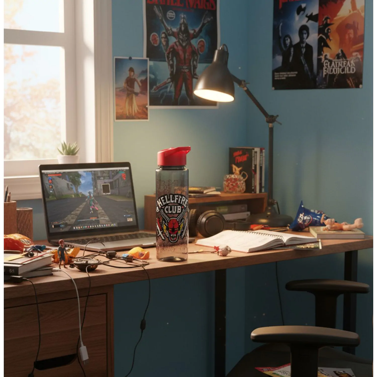 Stranger Things Fľaša na pitie Hellfire Club produktová fotografia