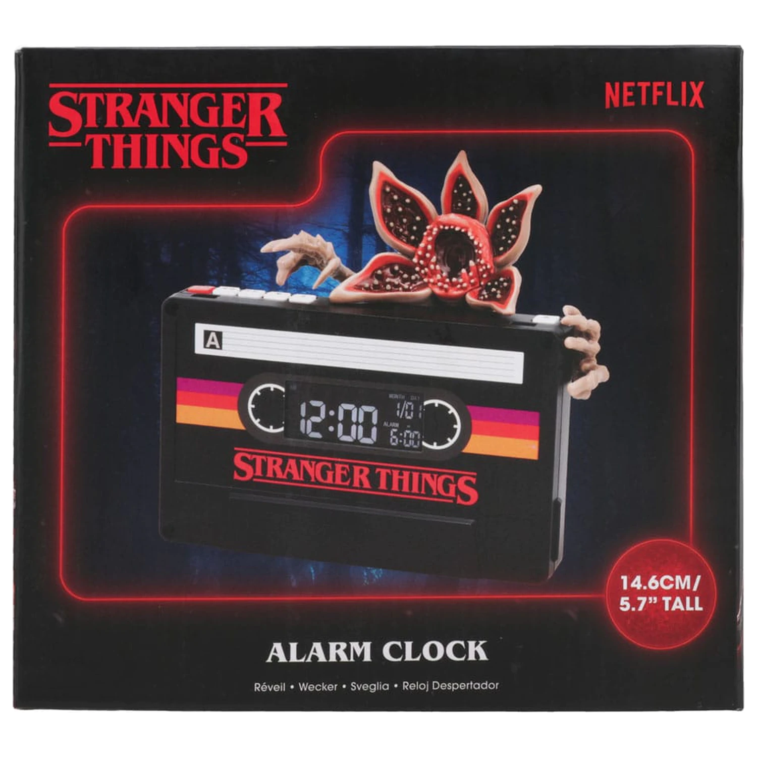 Stranger Things 5 Budík Demogorgon Cassette 15 cm produktová fotografia