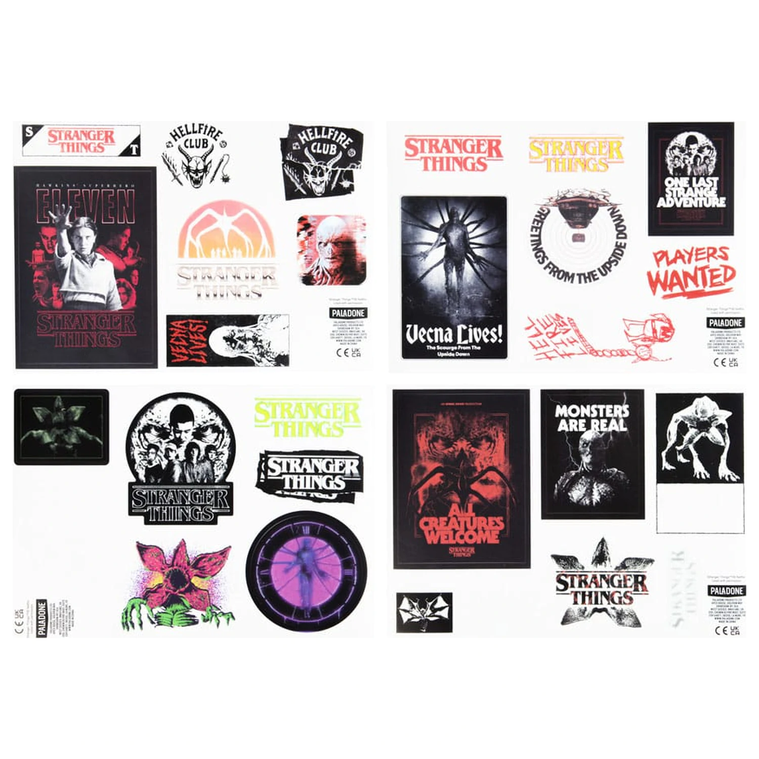 Stranger Things 5 Gadget Nálepky, ktoré svietia v tme produktová fotografia