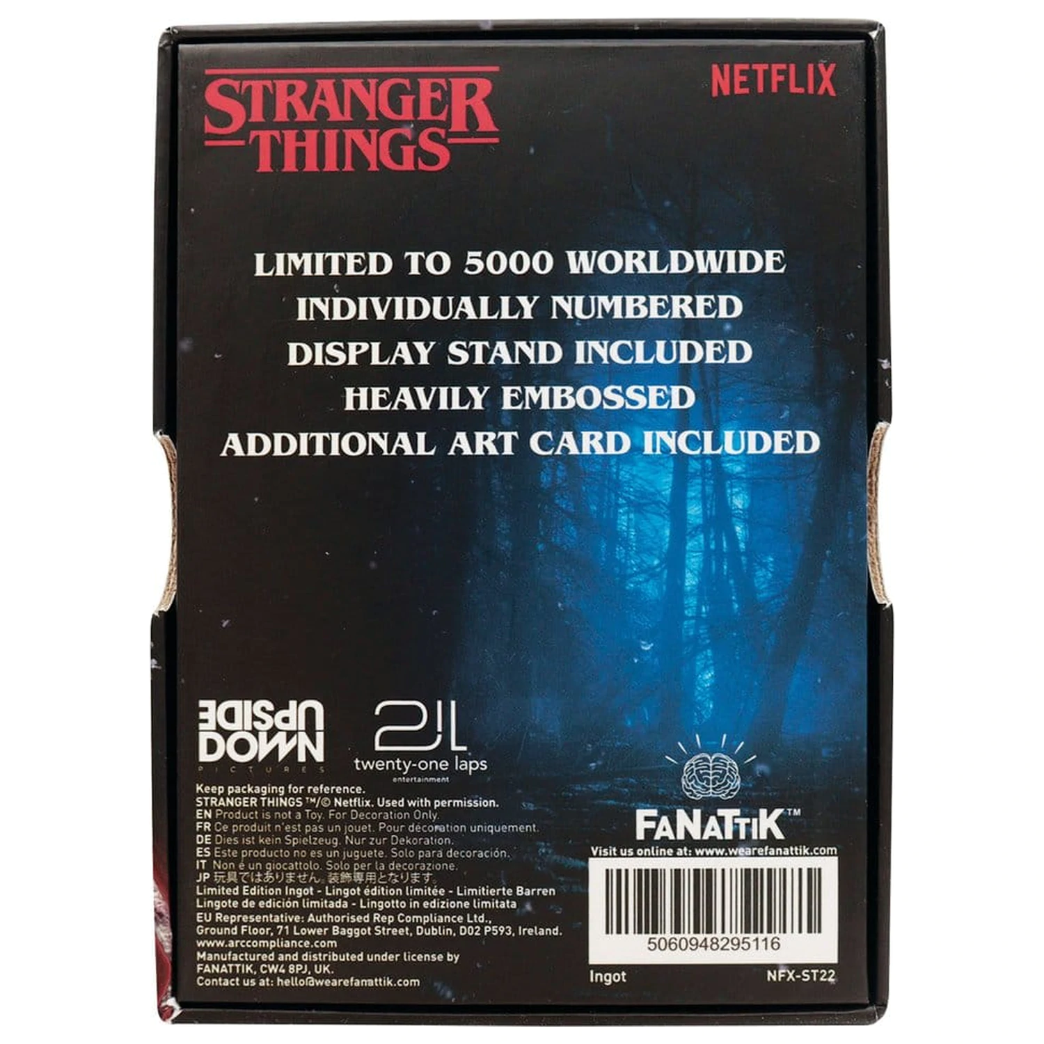 Stranger Things 5 ingot Vecna Lives limitovaná edícia produktová fotografia