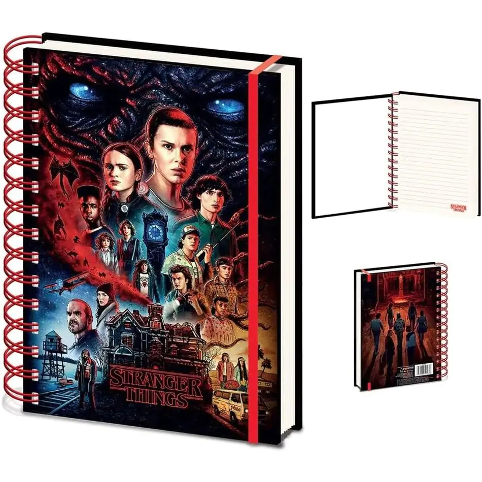 Stranger Things zápisník A5 produktová fotografia