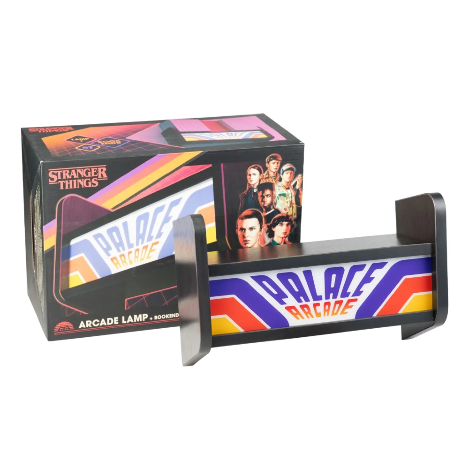 Stranger Things Arcade policová lampa produktová fotografia