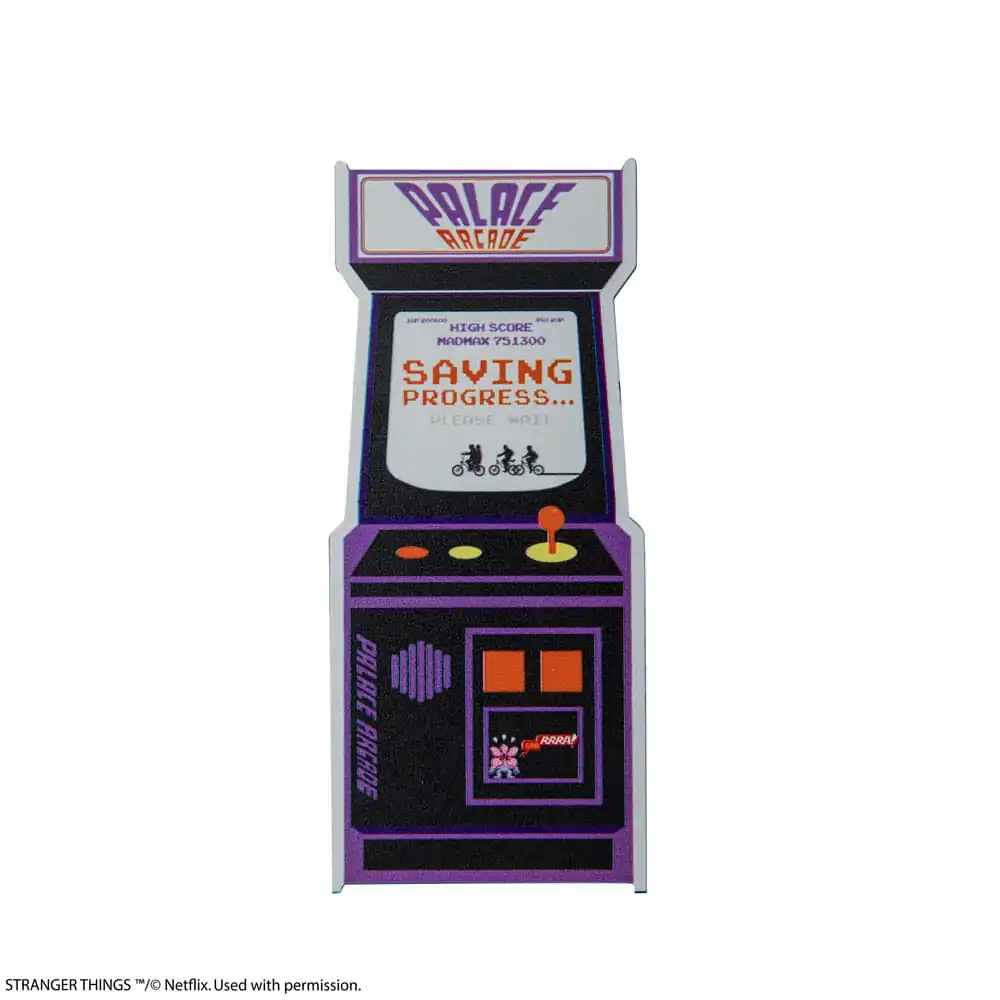 Stranger Things Záložka Arcade Kovová produktová fotografia
