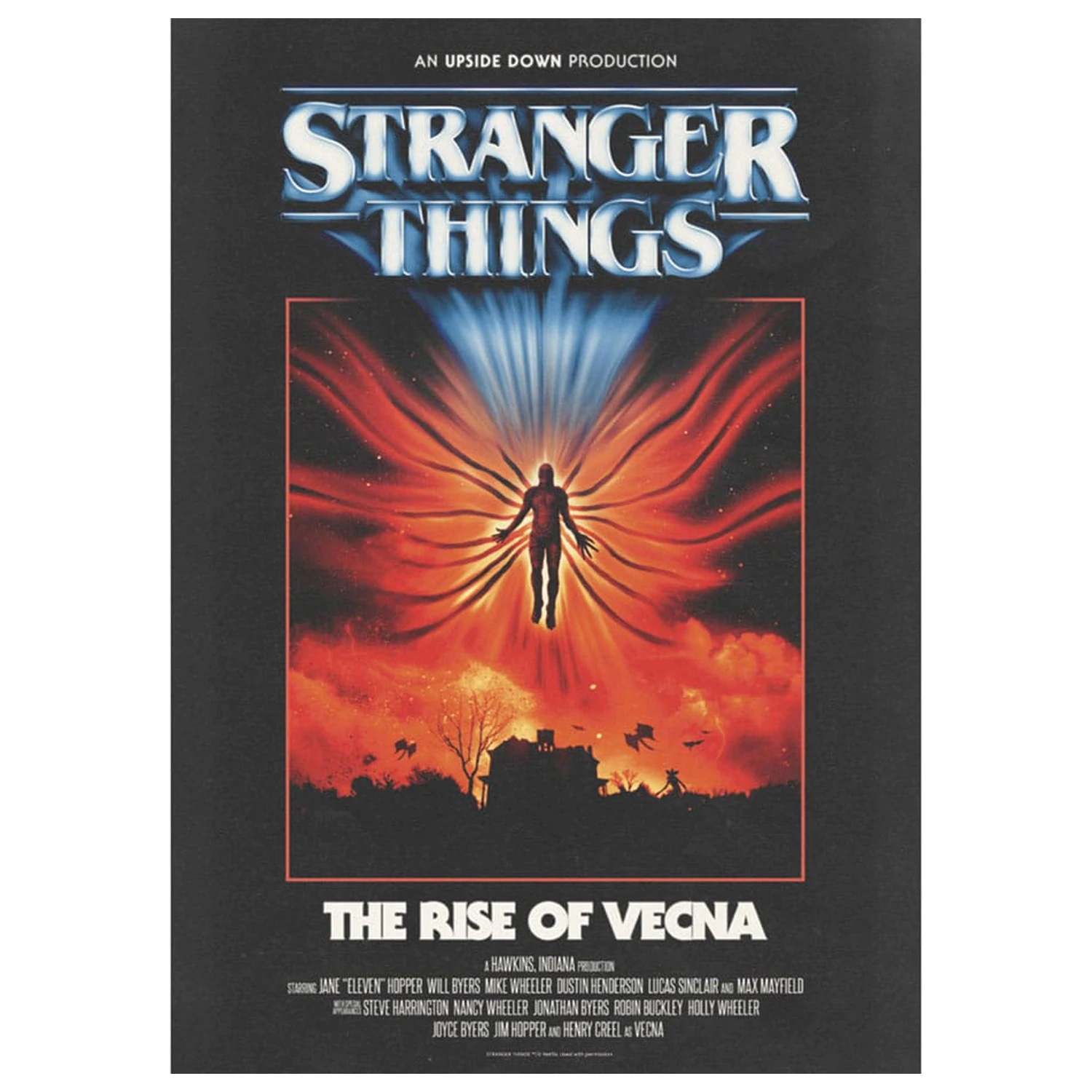 Stranger Things Umelecká Tlač The Rise of Vecna limitovaná edícia 42 x 30 cm produktová fotografia