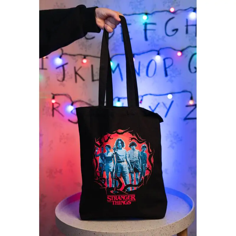 Stranger Things nákupná taška produktová fotografia