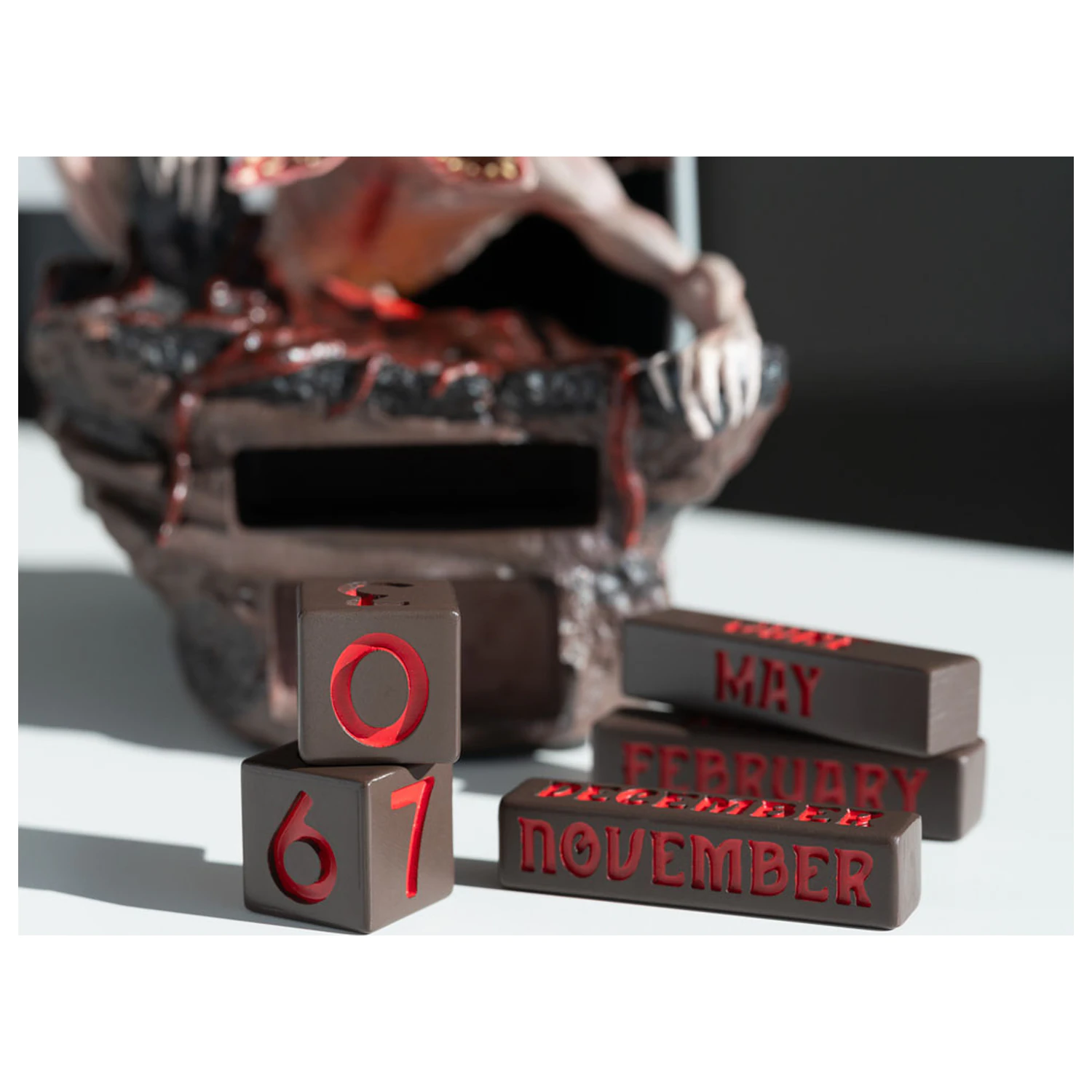 Stranger Things Demogorgon 3D večný kalendár produktová fotografia