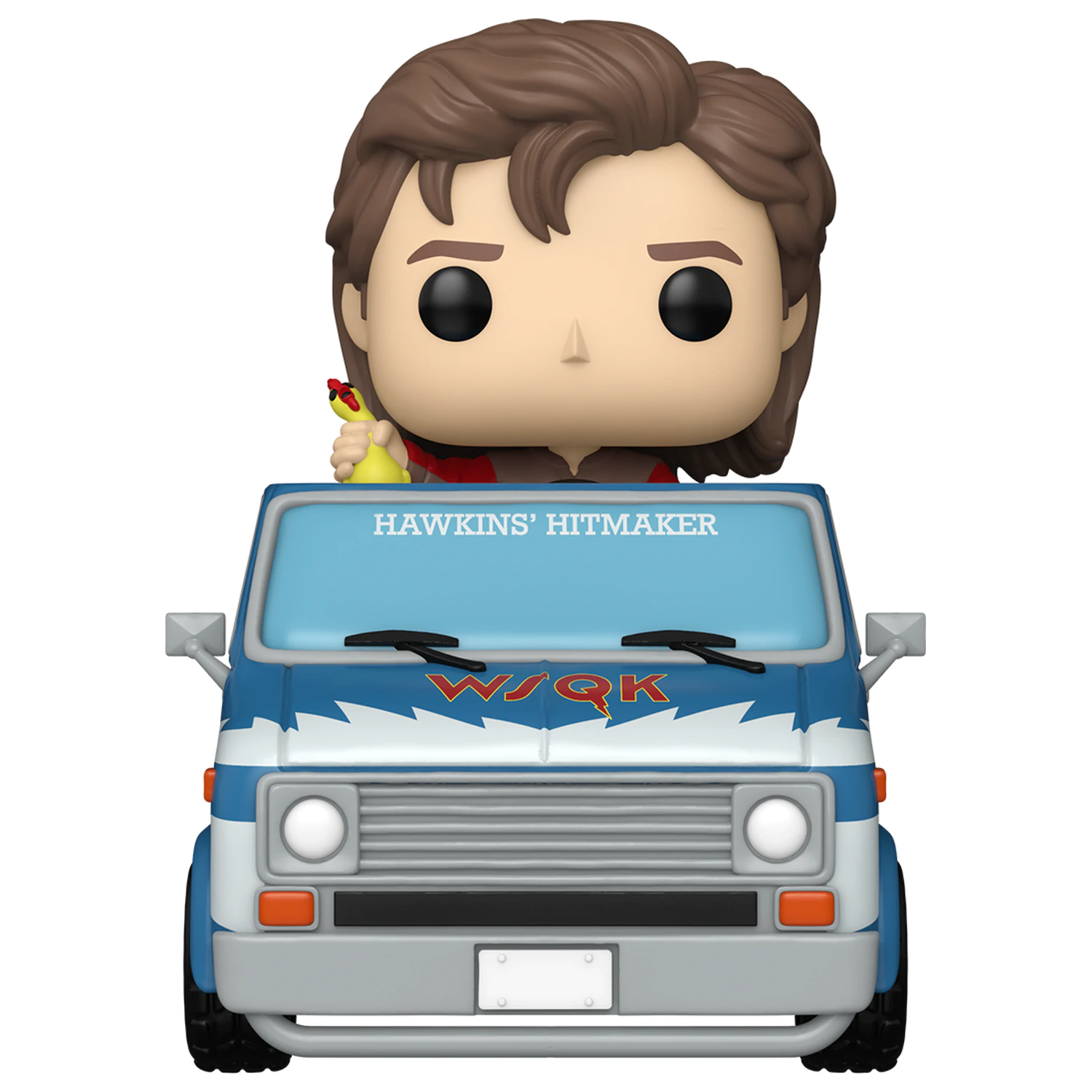 Stranger Things Funko POP! Rides Deluxe Vinylová figúrka Steve with The Squawk Van Exclusive 9 cm produktová fotografia