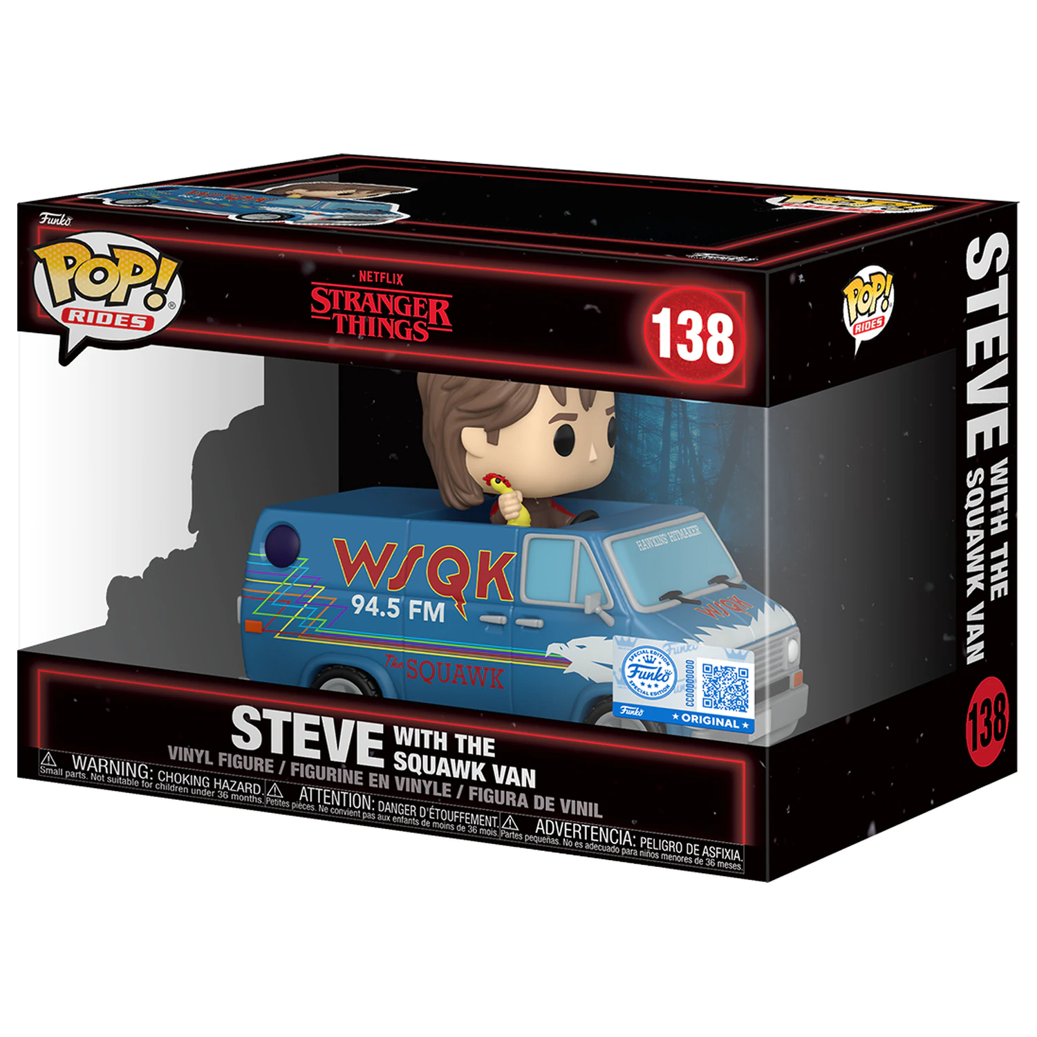 Stranger Things Funko POP! Rides Deluxe Vinylová figúrka Steve with The Squawk Van Exclusive 9 cm produktová fotografia