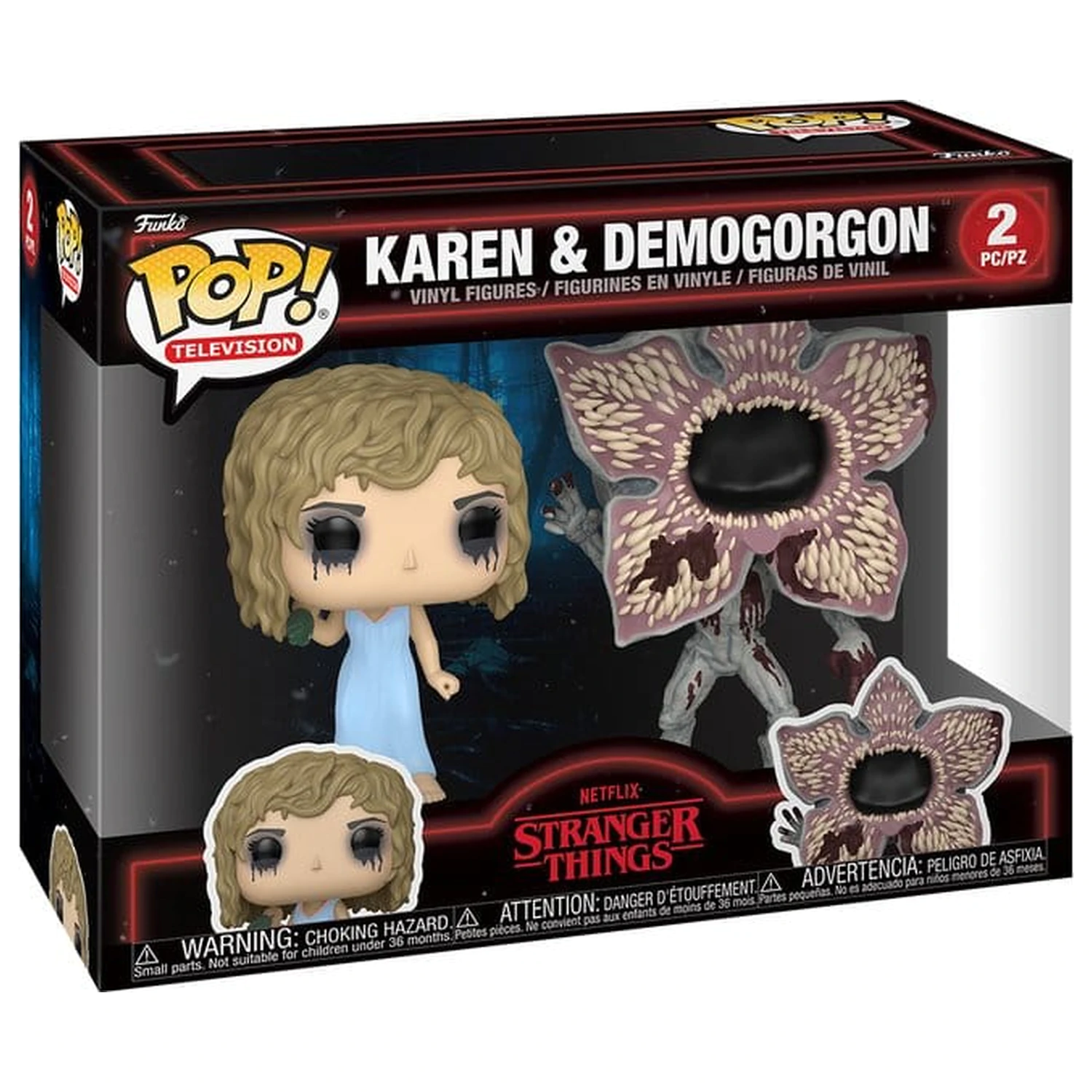 Stranger Things Funko POP! Vinylové figúrky 2-balenie Karen & Demogorgon produktová fotografia