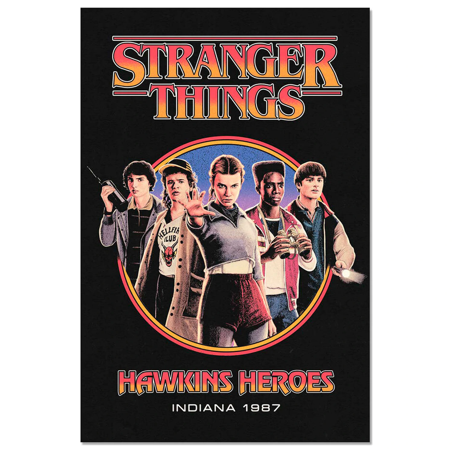 Stranger Things Hawkins Heroes plagát produktová fotografia