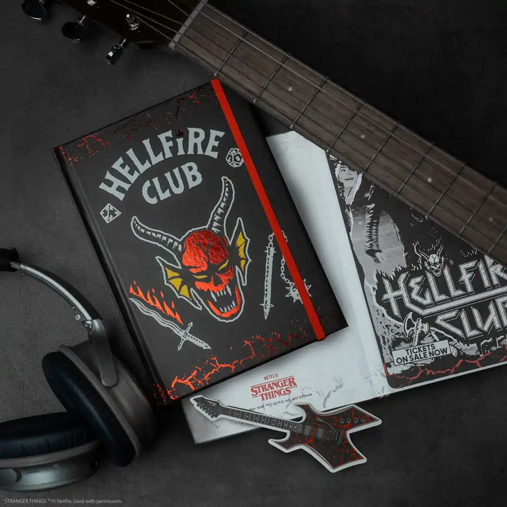 Stranger Things zápisník Hell Fire Club produktová fotografia
