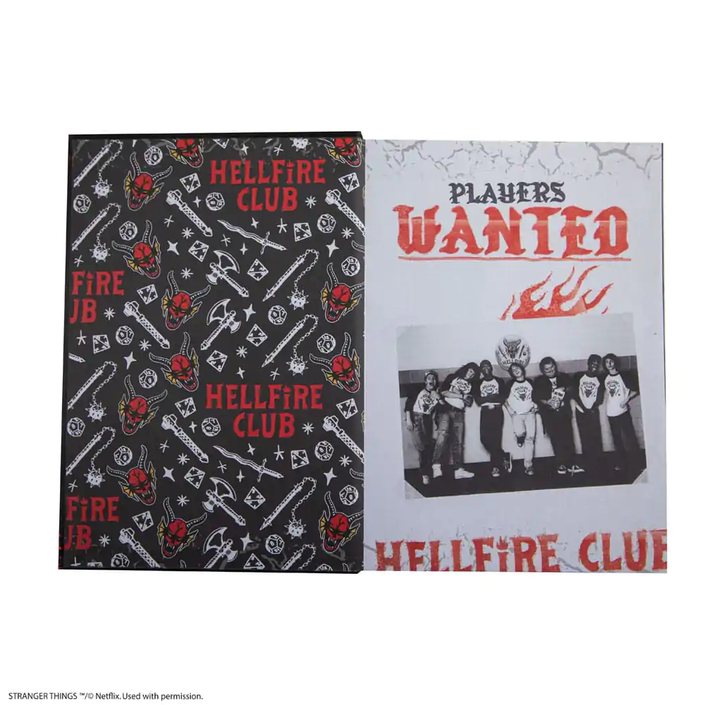 Stranger Things zápisník Hell Fire Club produktová fotografia